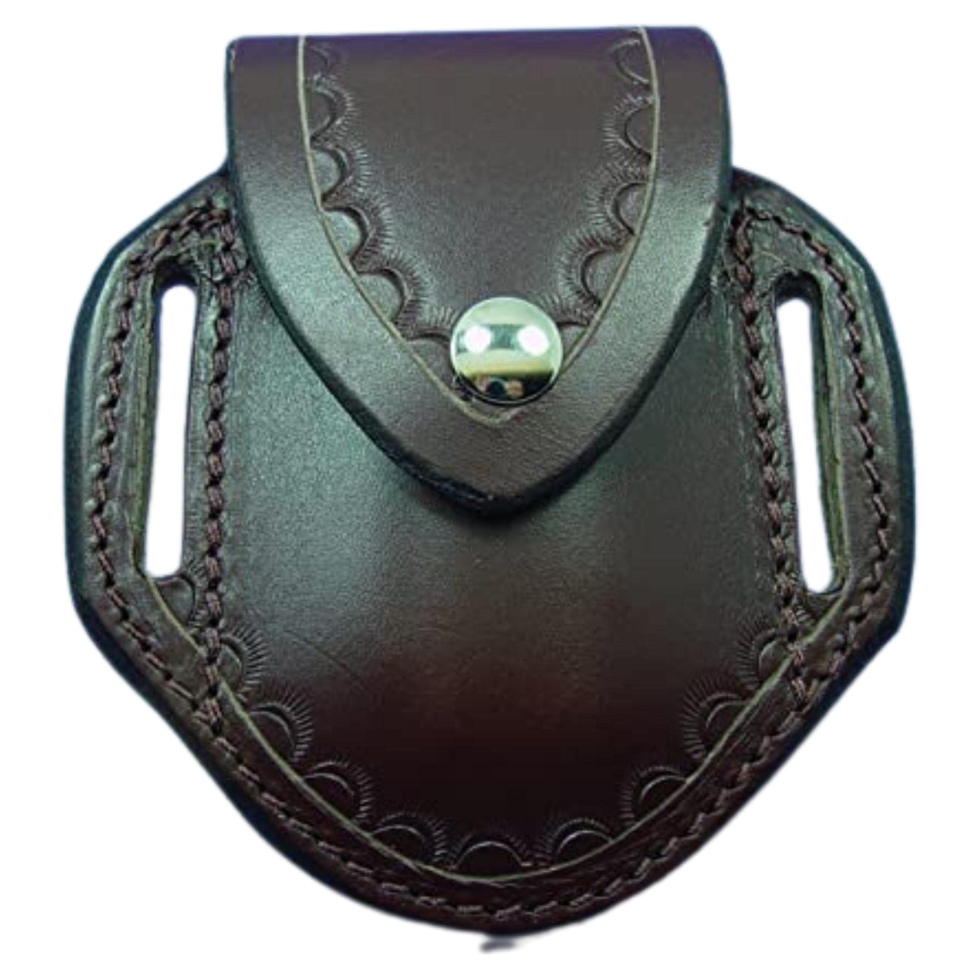 Custom Leather Sheath for Leatherman Wave Multi-Tool | 10oz Dark Brown Leather | Right/Left Hand Carry | Fits 1.75