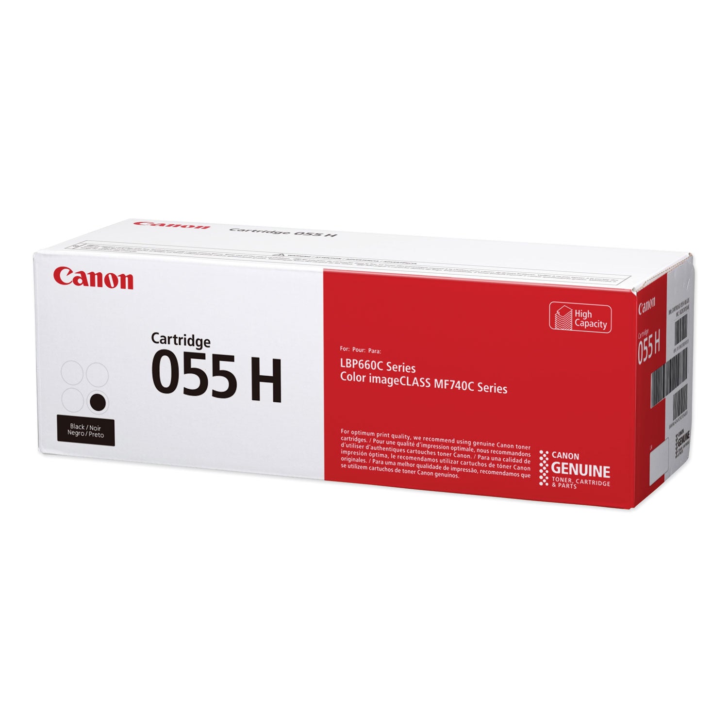 High Yield Black Toner Cartridge 3020C001 (055H) - 7,600 Page Yield for Laser Printers | Ideal for Office & Home Printing