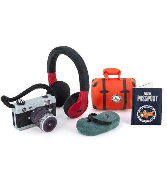Eco-Friendly Globetrotter Camera Dog Toy - Durable & Safe Chew Toy for Small & Large Dogs | Perfect for Travel, Outdoor Adventures & Playtime at Home