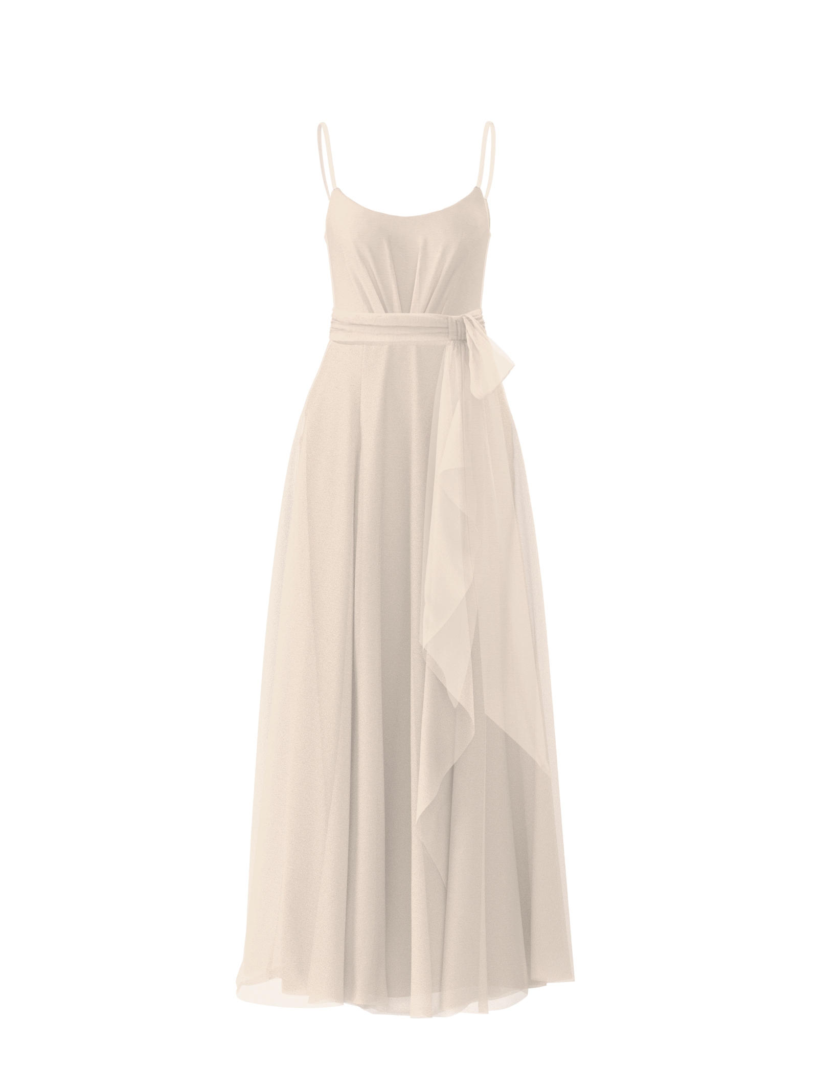 Campbell Bodice with Jaycie Skirt and Sash Belt in Cream - Elegant Vintage-Inspired Outfit for Weddings, Tea Parties & Special Occasions