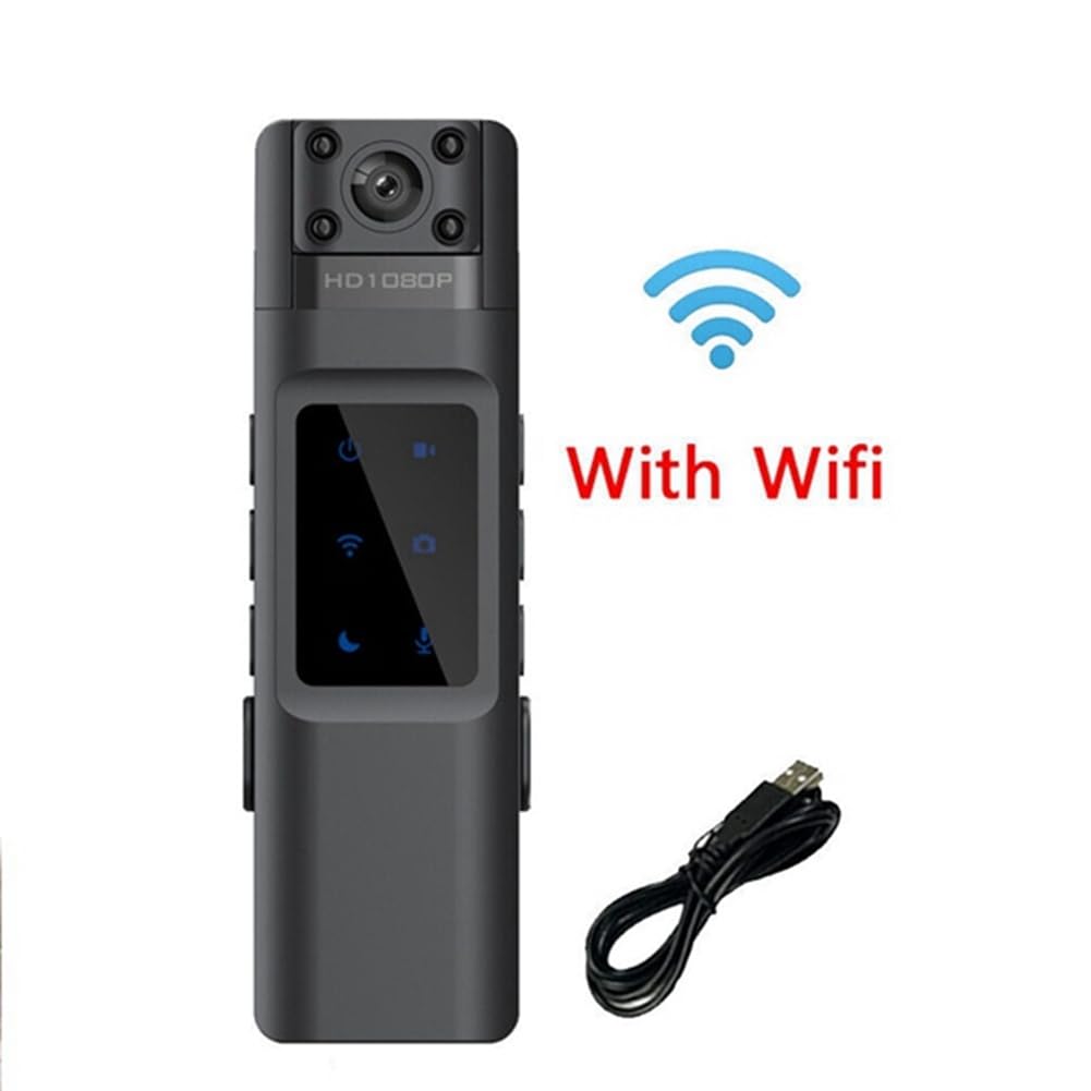 JUJNE 2 Pack HD 1080P Mini Spy Camera with Night Vision - Wireless Wearable Body Camera with Back Clip for Covert Recording, Home Security & Evidence Collection