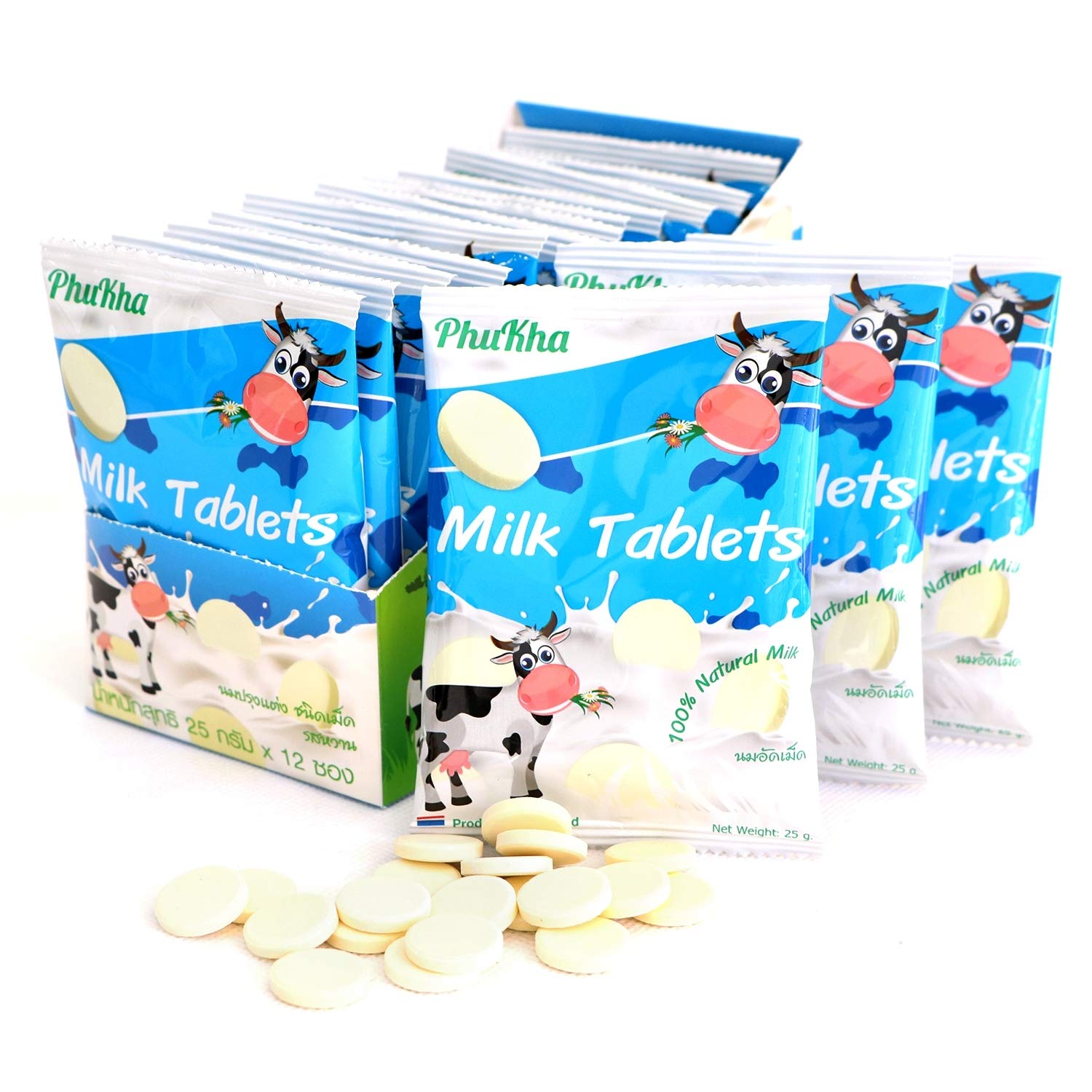(25g x 6 Packs) Sweetened Milk Tablet Candy - Healthy Aromatic Snack for Kids & Adults | Perfect for Lunchboxes, Office Treats & Travel Snacks