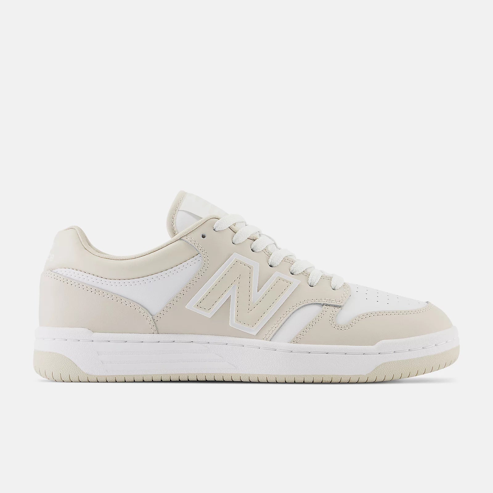 480 Sneaker for Men & Women - Comfortable Casual Shoes in Timberwolf & White - Perfect for Walking, Running & Everyday Wear