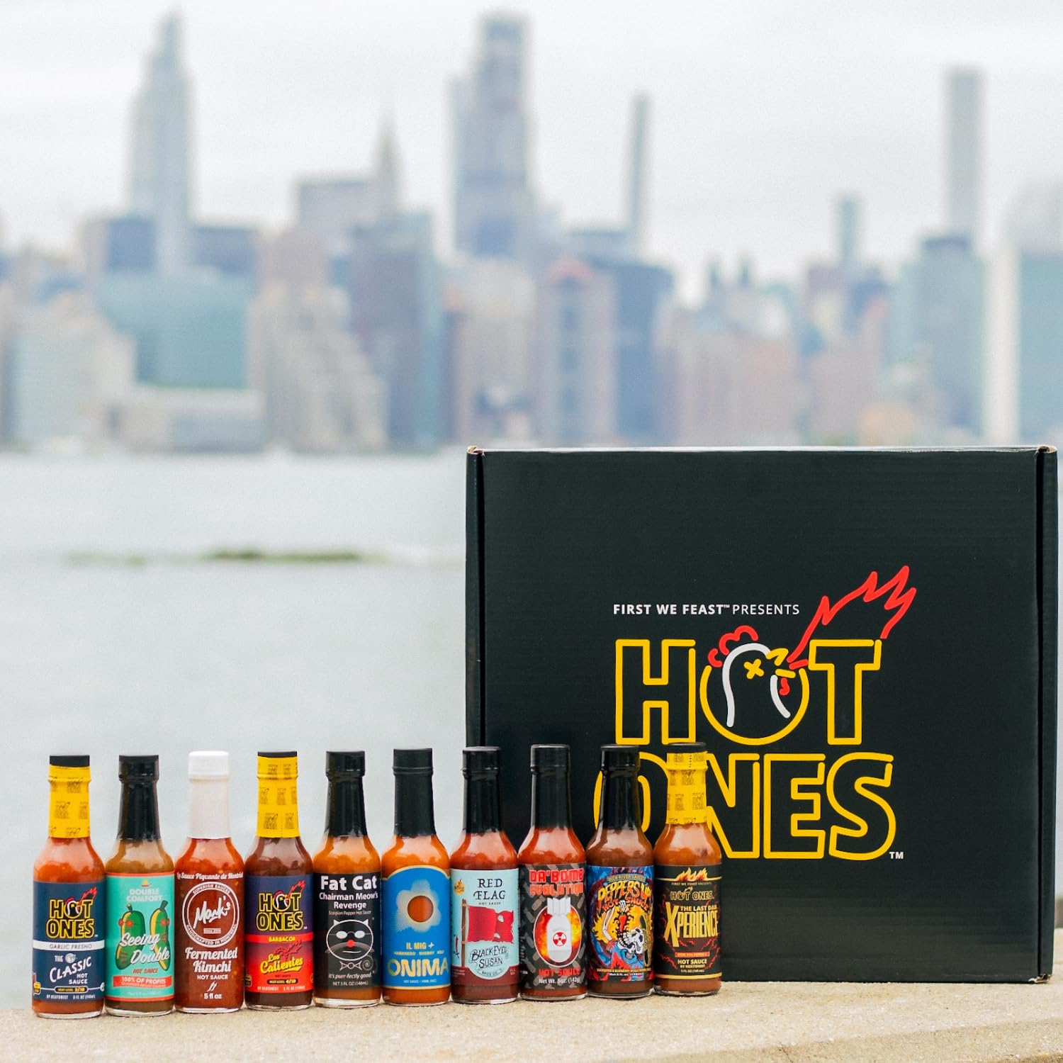 Hot Ones Season 24 Hot Sauce Gift Set - 10-Pack Small Batch Hot Sauce Sampler with Natural Ingredients (5 fl oz Bottles) - Perfect for Spicy Food Challenges, Gifts & Flavor Exploration