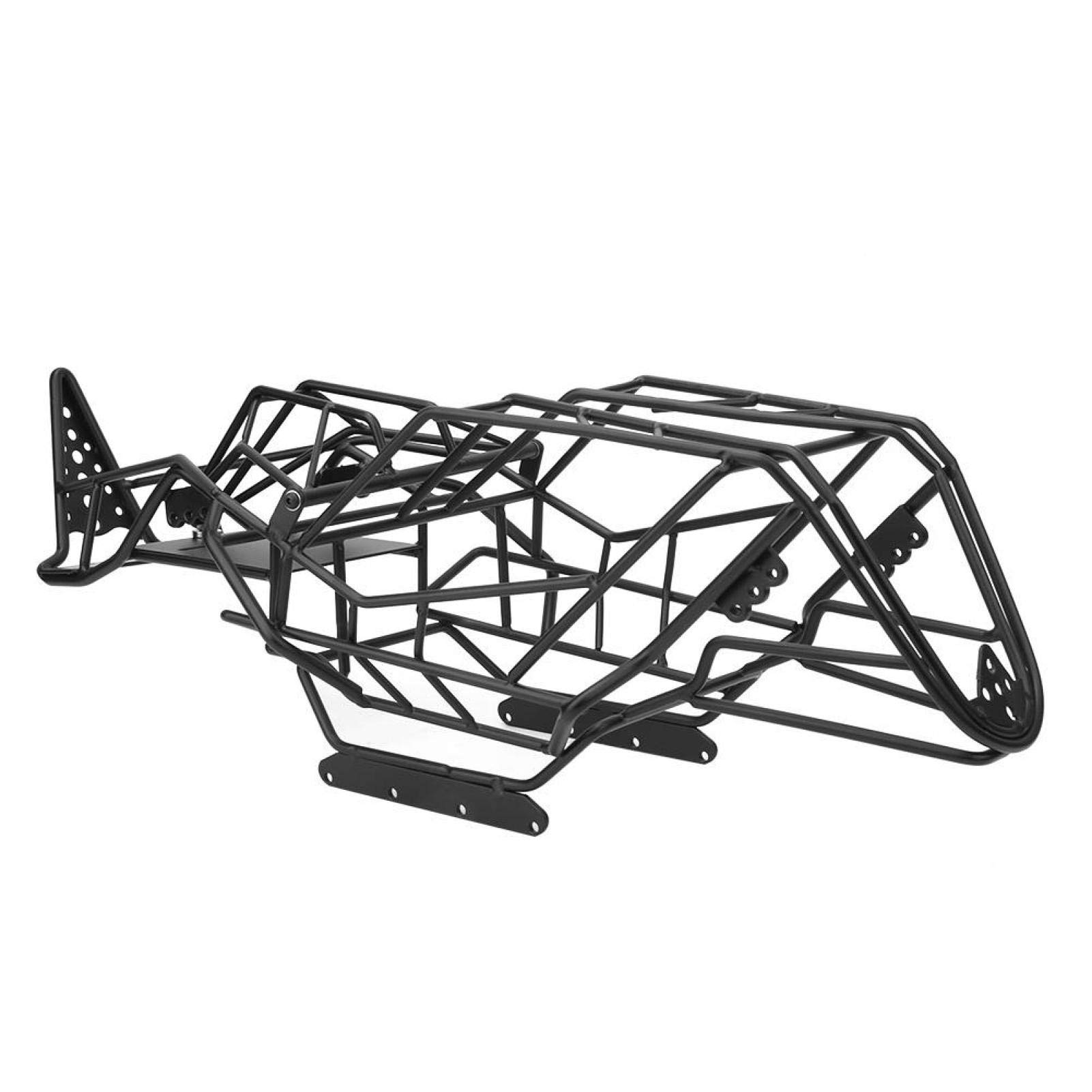 Durable 1/10 Scale Metal RC Car Chassis Frame - High Grip Crawler Body for Remote Control Model Cars (Black) | Perfect for Off-Road Racing, Crawling & DIY RC Car Upgrades