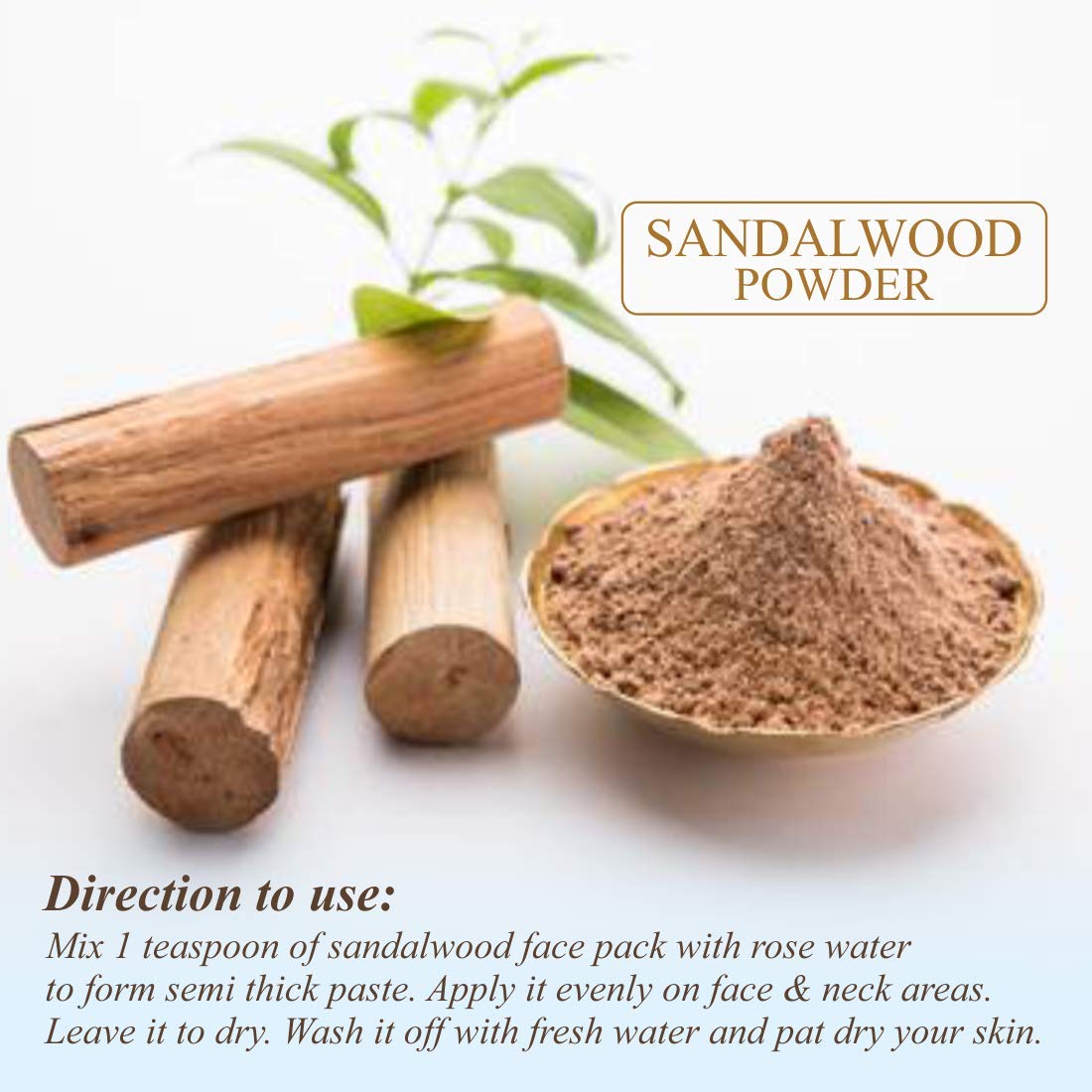 Nuerma Science Sandalwood Powder 100g - Natural Skin Care for Soft Smooth Skin, Reduces Acne, Pimples, Wrinkles & De-Tan - Perfect for DIY Face Masks, Spa Treatments & Ayurvedic Beauty Rituals