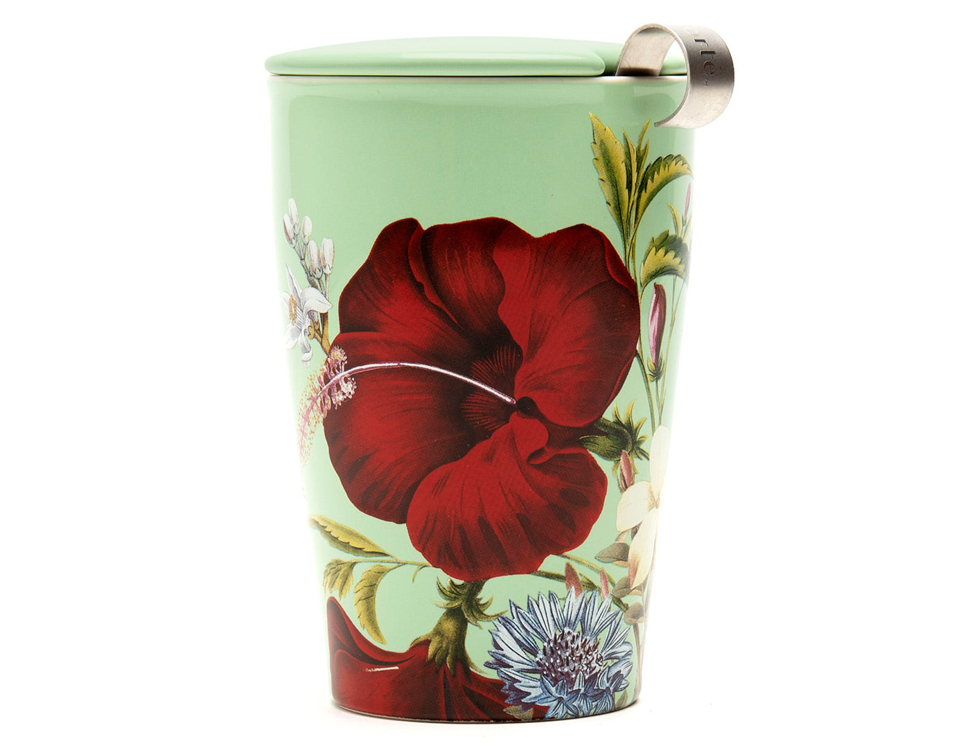 Premium KATI® Tea Infuser & Steeping Cup with Floral Design - Perfect for Loose Leaf Tea, Herbal Infusions & Relaxing Tea Time at Home or Office