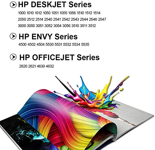 Remanufactured HP 61 Ink Cartridge Replacement - Compatible with HP Deskjet 1000/1010/2540/2542/3050, OfficeJet 2620/2621/4630/4632, Envy 4500/4502/5530/5531/5532 Printers (1 Black + 1 Tri-Color Pack) - Ideal for Home & Office Printing Needs