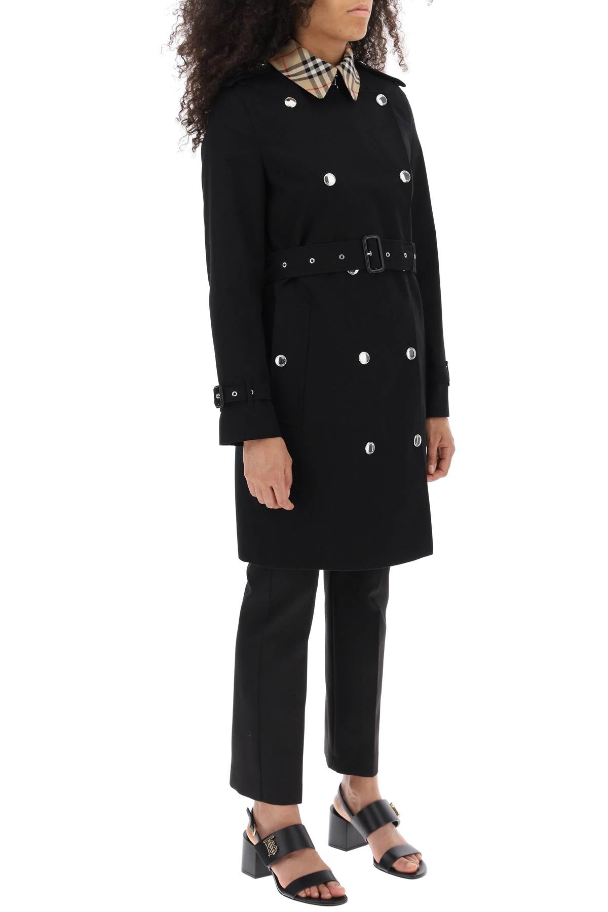 Burberry 'Montrose' Double Breasted Trench Coat for Women - Classic Waterproof Raincoat with Belt | Perfect for Business, Travel & Fall Fashion