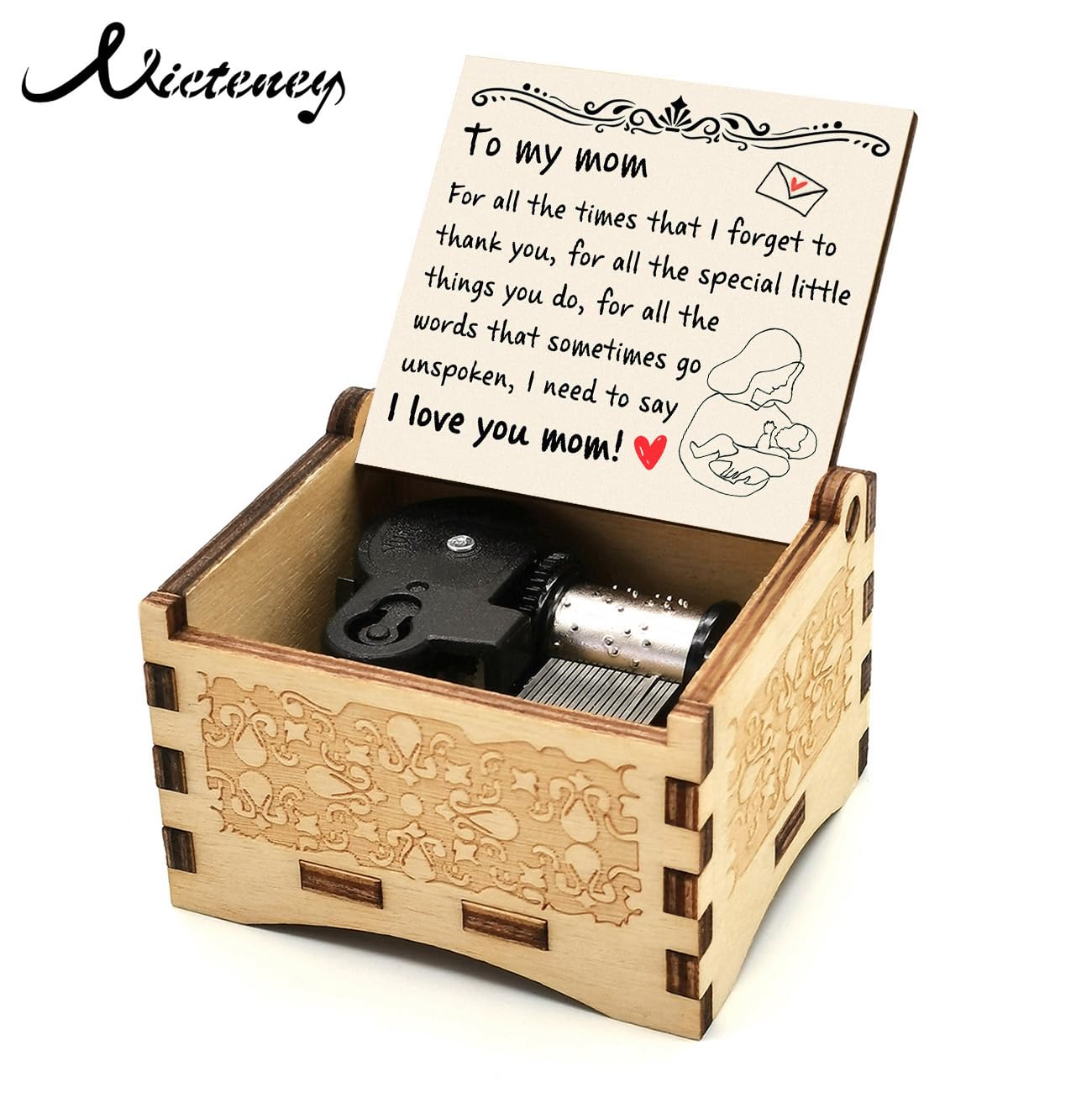 You Are My Sunshine Wind Up Music Box - Perfect Birthday Gift for Mom, Mother's Day Present, Heartfelt Keepsake for Special Occasions | Home Decor, Nursery, Relaxation