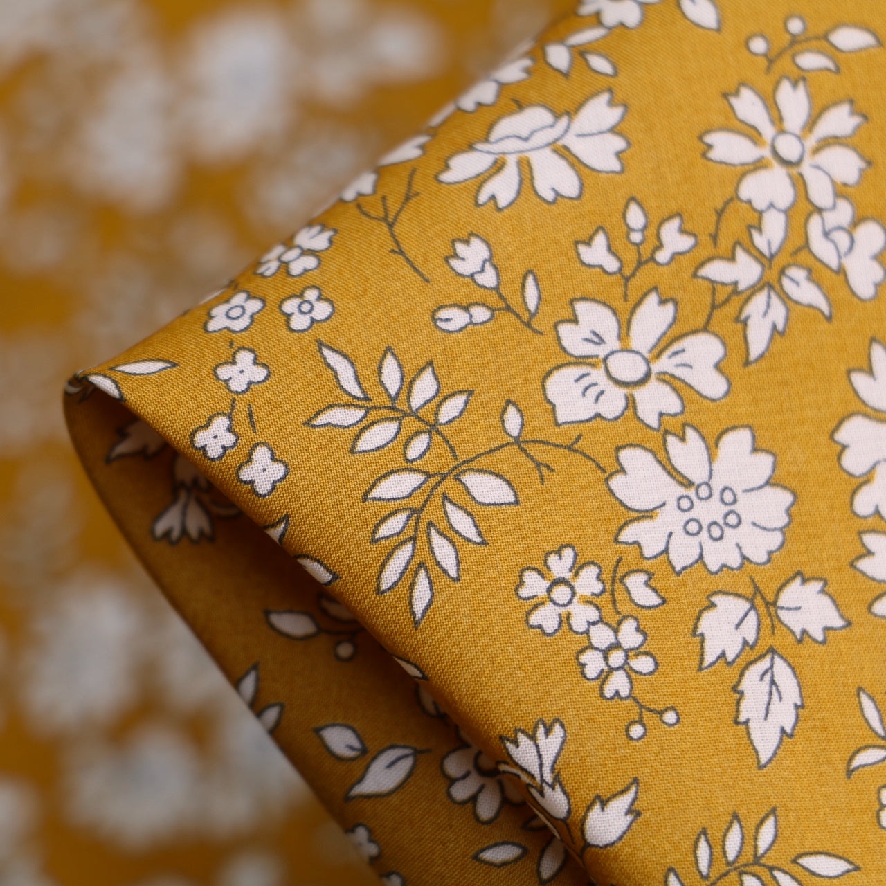 Capel Mustard Liberty Tana Lawn™ - Premium Cotton Fabric for Quilting, Dressmaking & Home Decor Projects | Perfect for Summer Dresses, Blouses & DIY Crafts