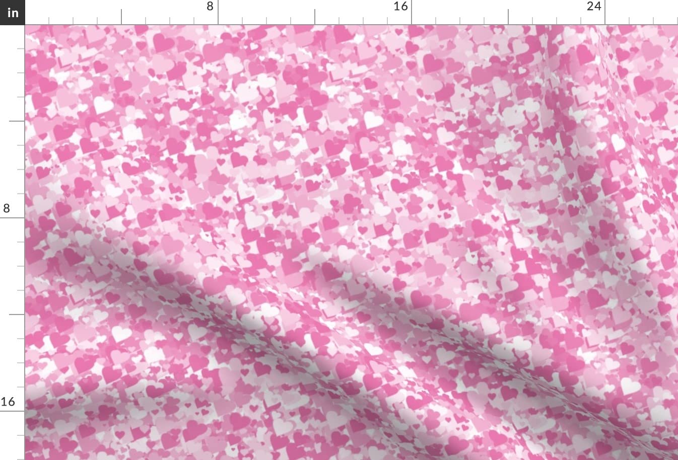 Princess Heart Camo Pink Hearts Whimsical Printed Minky Fabric - Fat Quarter for Sewing Baby Blankets, Quilt Backing & Plush Toys | Soft Camouflage Pink Fabric for DIY Crafts, Nursery Decor & Gift Making