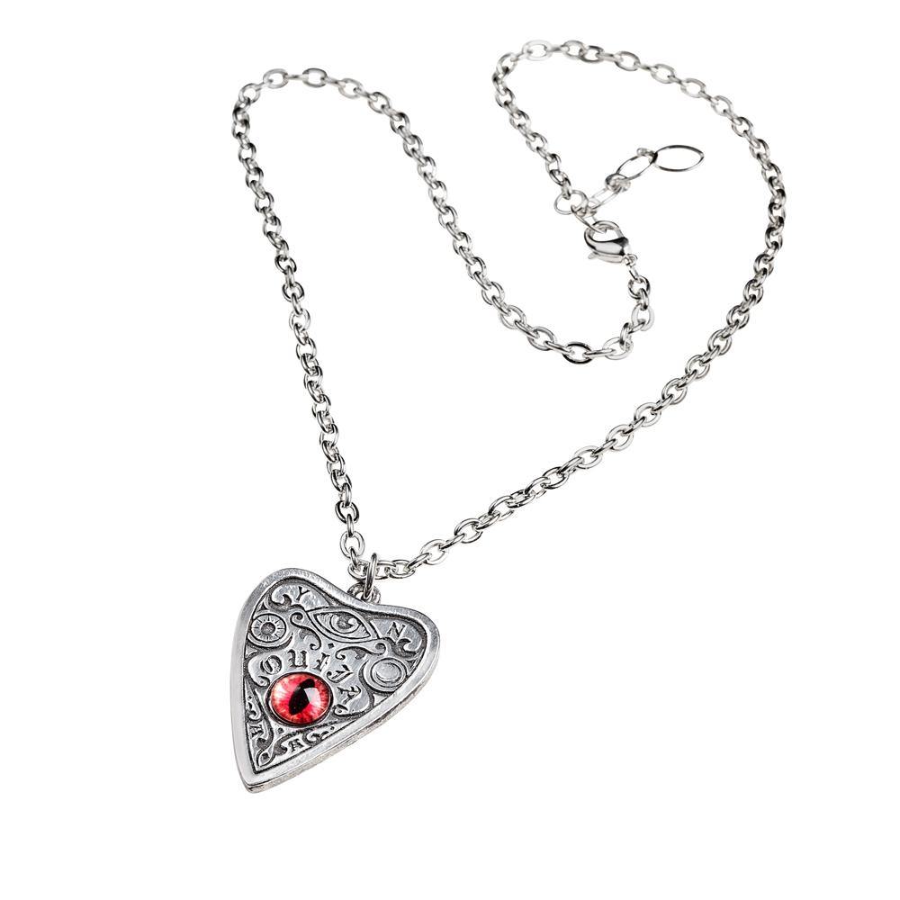 Ouija Eye Pendant Necklace - Gothic Spiritual Jewelry for Women - Perfect for Halloween, Wiccan Rituals & Mystic Fashion Accessories