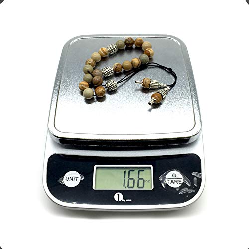 PICTURE JASPER STONE BEADS - (10 mm, 19 Beads)