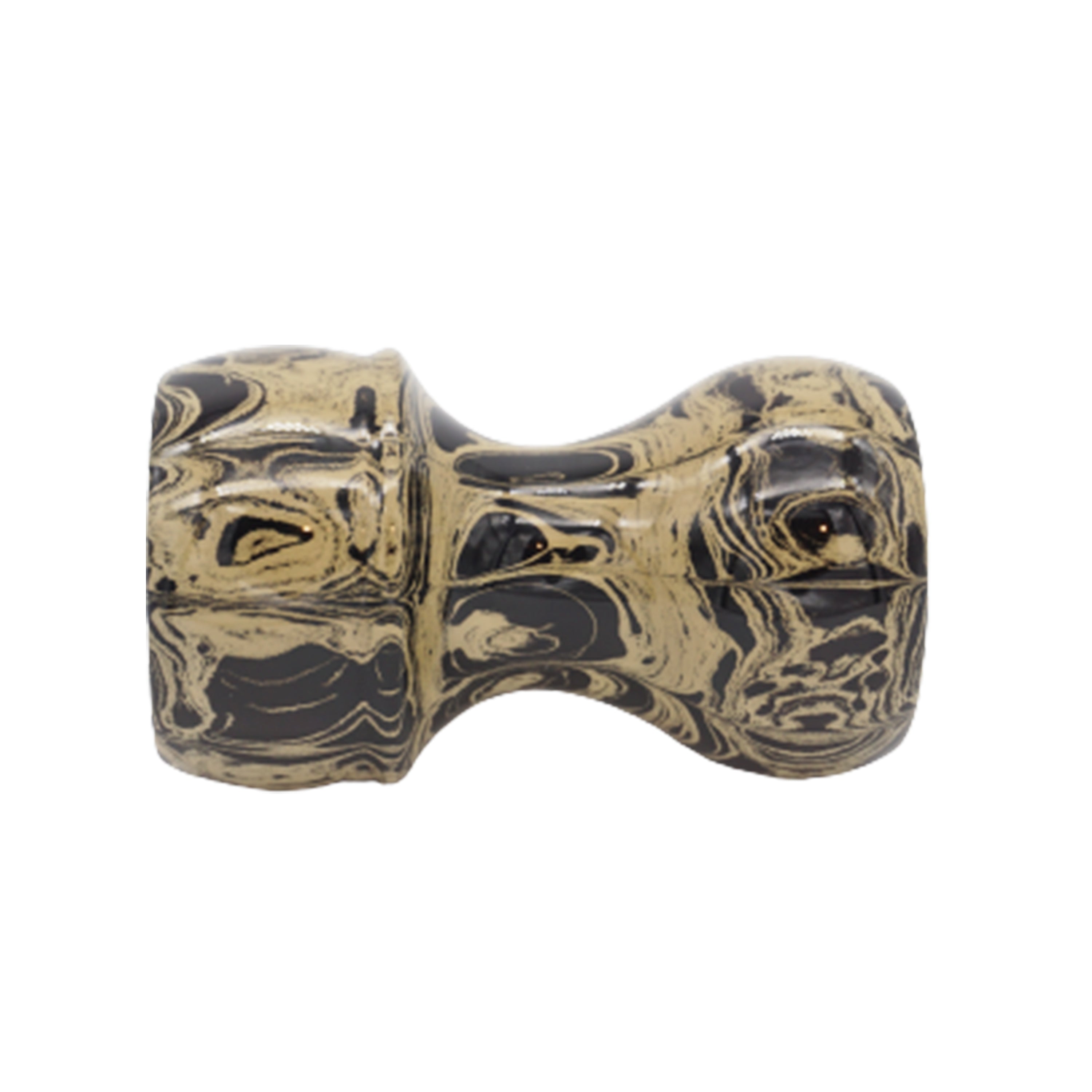 Premium Sand Ebonite Handmade Shaving Brush Handle - Fits 24mm & 26mm Knots - Perfect for Wet Shaving & Barber Shop Grooming