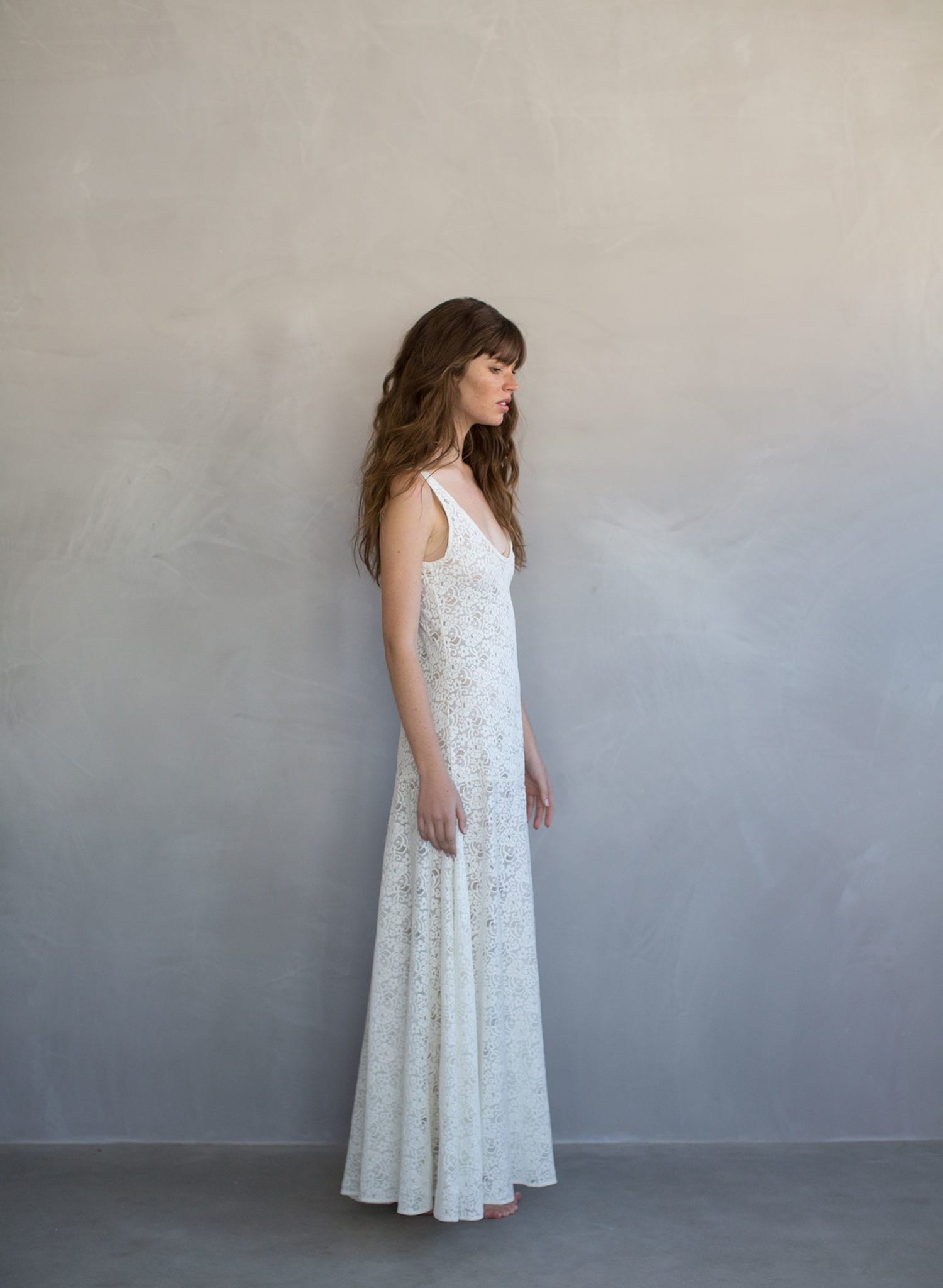 Elegant Meringue Lace Slip Dress - Style TH707 | Sexy Sheer Lingerie for Date Night & Special Occasions