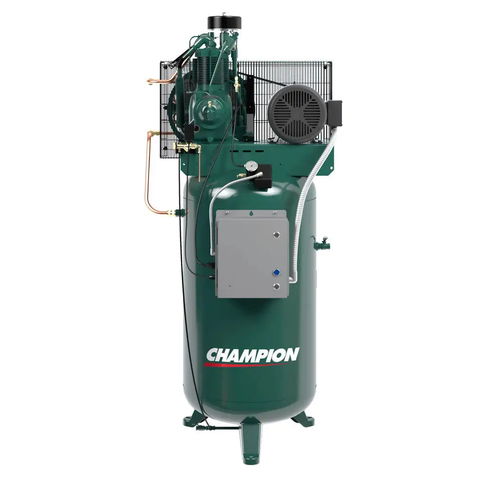 Champion 5HP R Series Vertical Air Compressor - 80 Gallon Tank with R15 Pump (Model VR5-8) - Ideal for Auto Shops, Woodworking & Industrial Applications