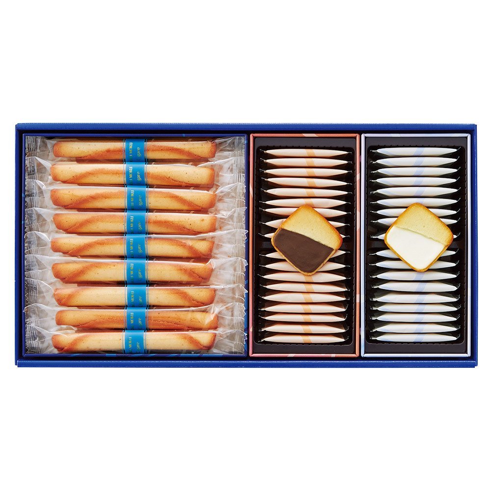 Yoku YLD-30 Premium Cookie Gift Box Set - 3 Varieties, 54 Pieces | Elegant Japanese Cookies for Holiday Gifting, Corporate Presents & Special Occasions | YOKUMOKU Authentic Japanese Cakes