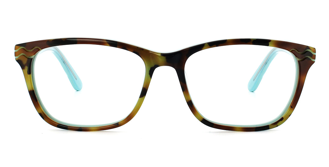 Unique Tortoise Rectangle Frame DR20027 - Stylish Eyeglasses for Men & Women - Perfect for Reading, Work, and Everyday Fashion