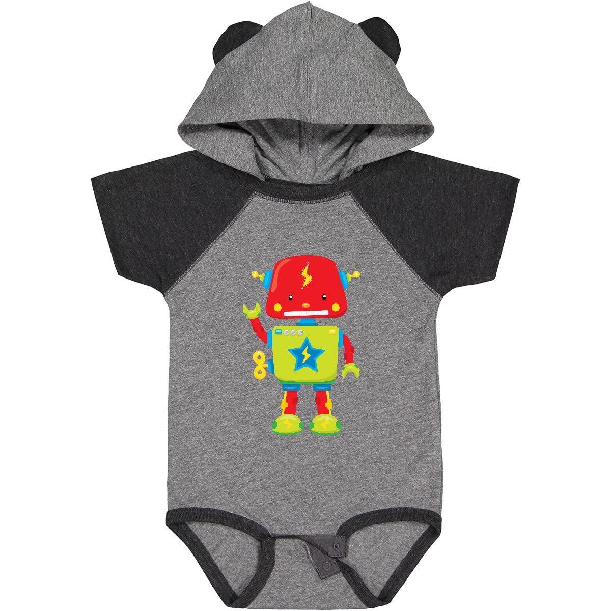 Inktastic Toy Robot Baby Bodysuit - Cute Robot Print Onesie for Infants & Toddlers - Perfect for Playtime, Birthday Gifts & Everyday Wear