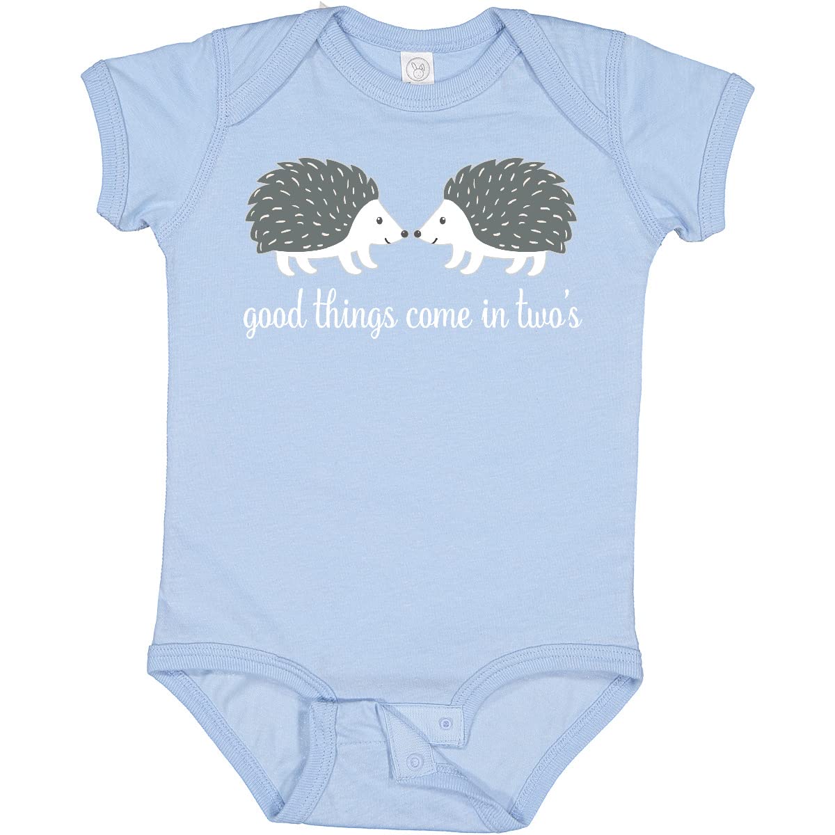 Inktastic Twin Hedgehogs Baby Bodysuit - Adorable Matching Outfit for Twins, Newborns & Siblings | Perfect Baby Shower Gift, First Birthday & Family Photo Outfit