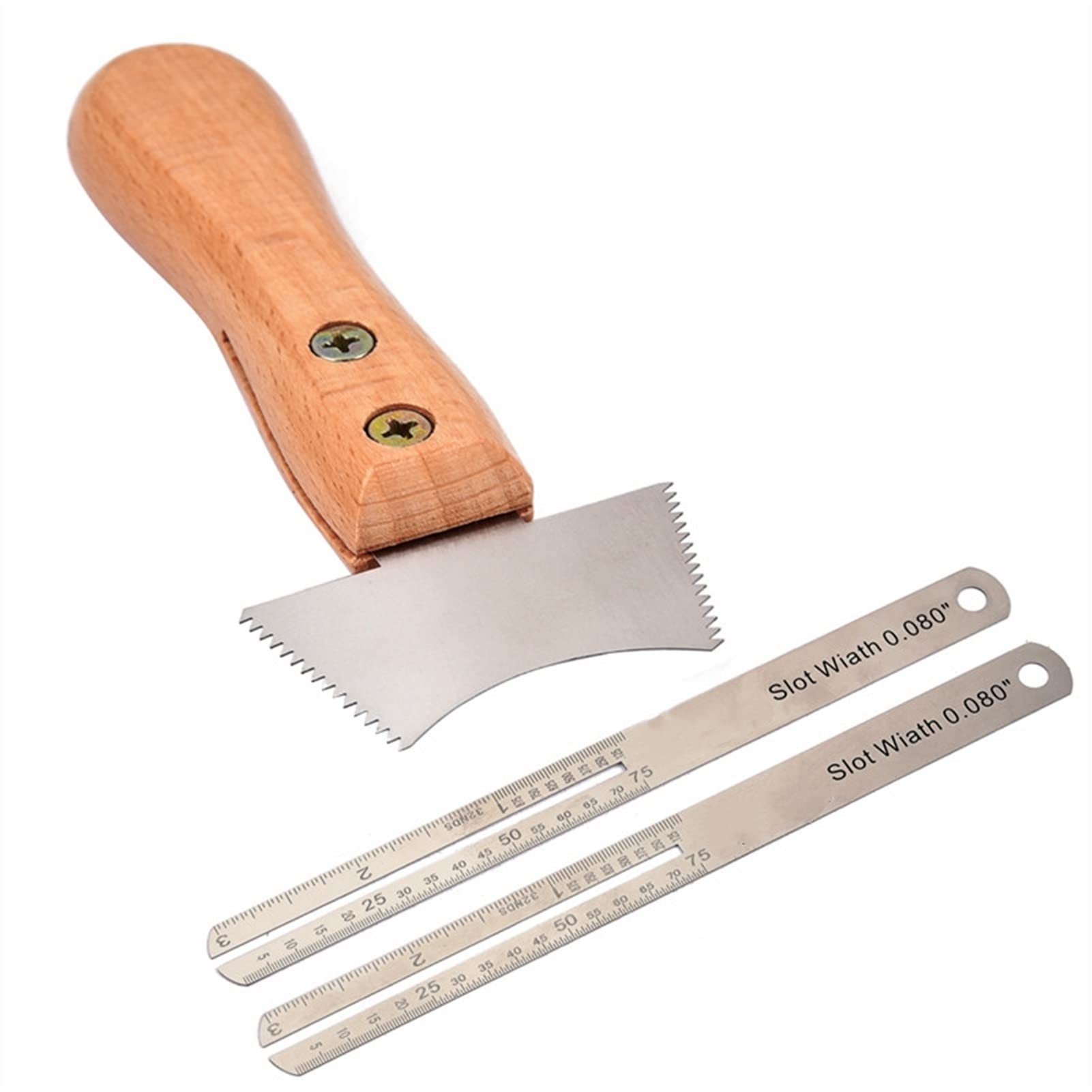 Professional Guitar Fret Wire Groove Protector Ruler & Fingerboard Replacement Tool Set - Luthier Repair Kit for Guitar Maintenance, DIY Fretwork & Instrument Care - Perfect for Guitarists, Luthiers & Music Repair Shops