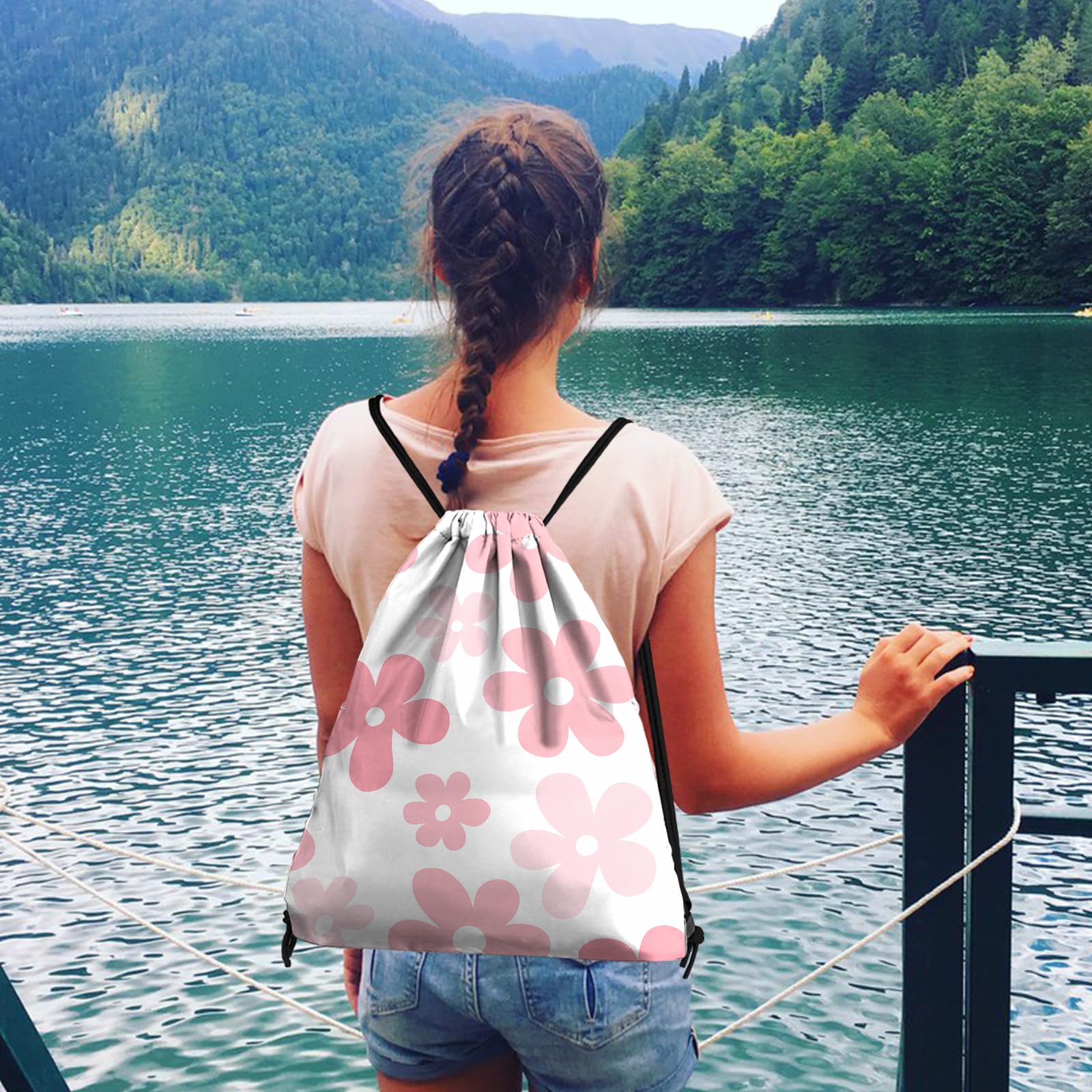 Waterproof Drawstring Backpack for Swimming & Beach - 13