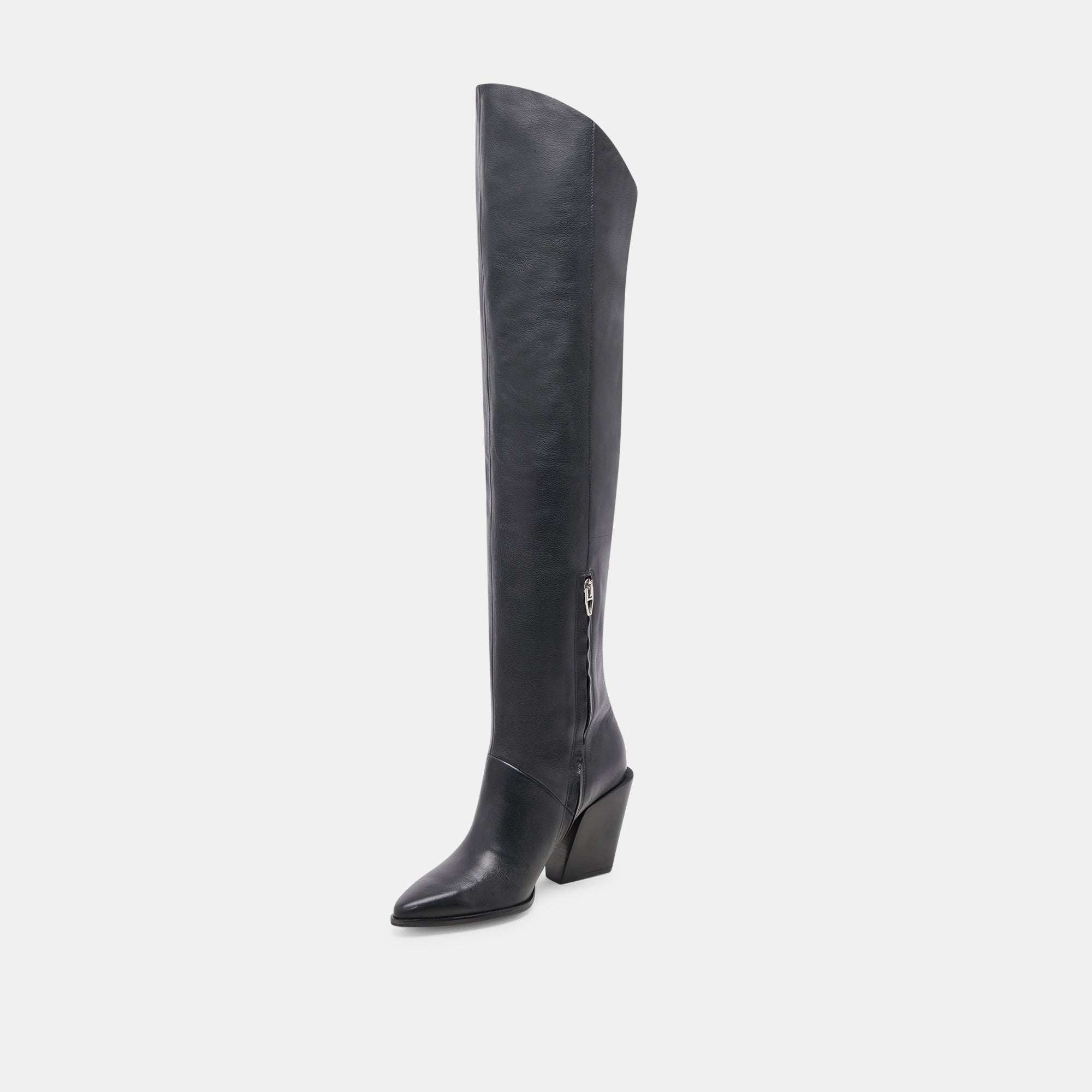 Lupin Wide Calf Boots for Women – Black Leather Ankle Boots with Comfortable Fit | Perfect for Work, Casual Wear & Outdoor Activities