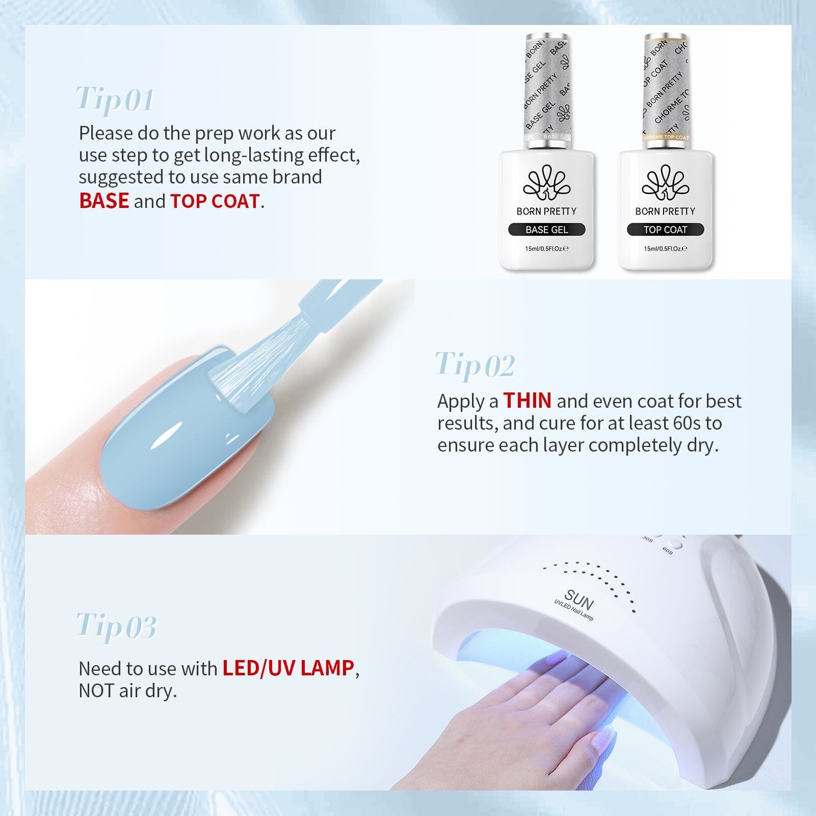 Hema Free Color Gel Polish #10 - 15ml Nail Polish Set for Salon & Home Manicure - Long Lasting, Chip Resistant, UV/LED Cured Gel Nail Art - Perfect for Parties, Weddings & Everyday Wear