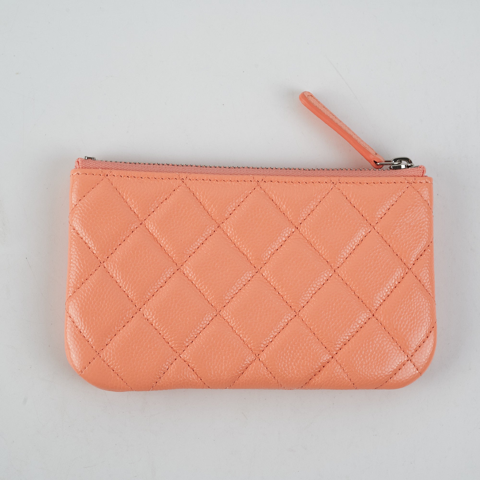 Chanel Classic Caviar Leather Mini Square Flap Bag Coral Pink - Luxury Crossbody Purse for Women, Perfect for Date Night & Special Occasions