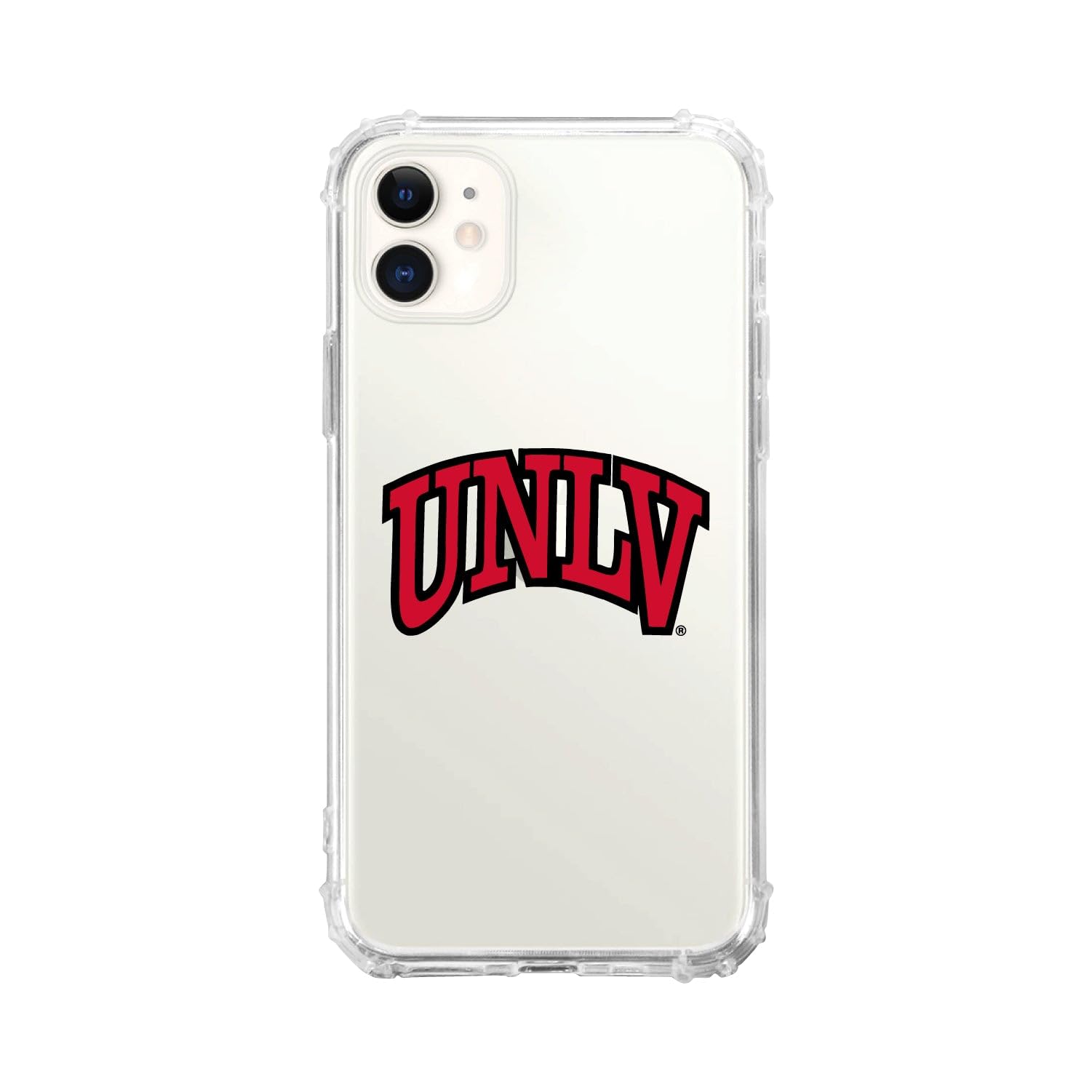 OTM Essentials Rugged Phone Case for iPhone 13 - UNLV University of Nevada Las Vegas Edition | Classic White Design | Shockproof Protection for Daily Use, Travel & Outdoor Activities