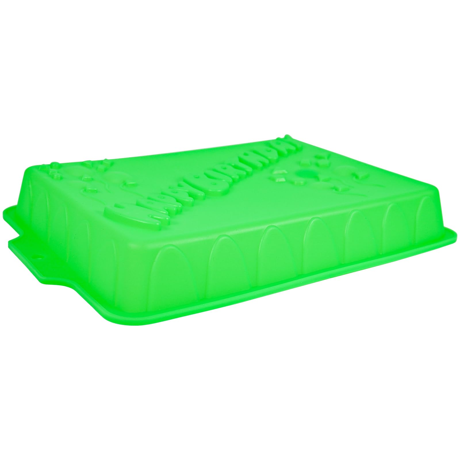 Happy Birthday Rectangular Silicone Cake Pan - Non-Stick, Reusable & Durable Baking Mold for Oven, Freezer, Microwave & Dishwasher - Perfect for Birthday Cakes, Desserts & Party Treats - Easy to Use & Clean
