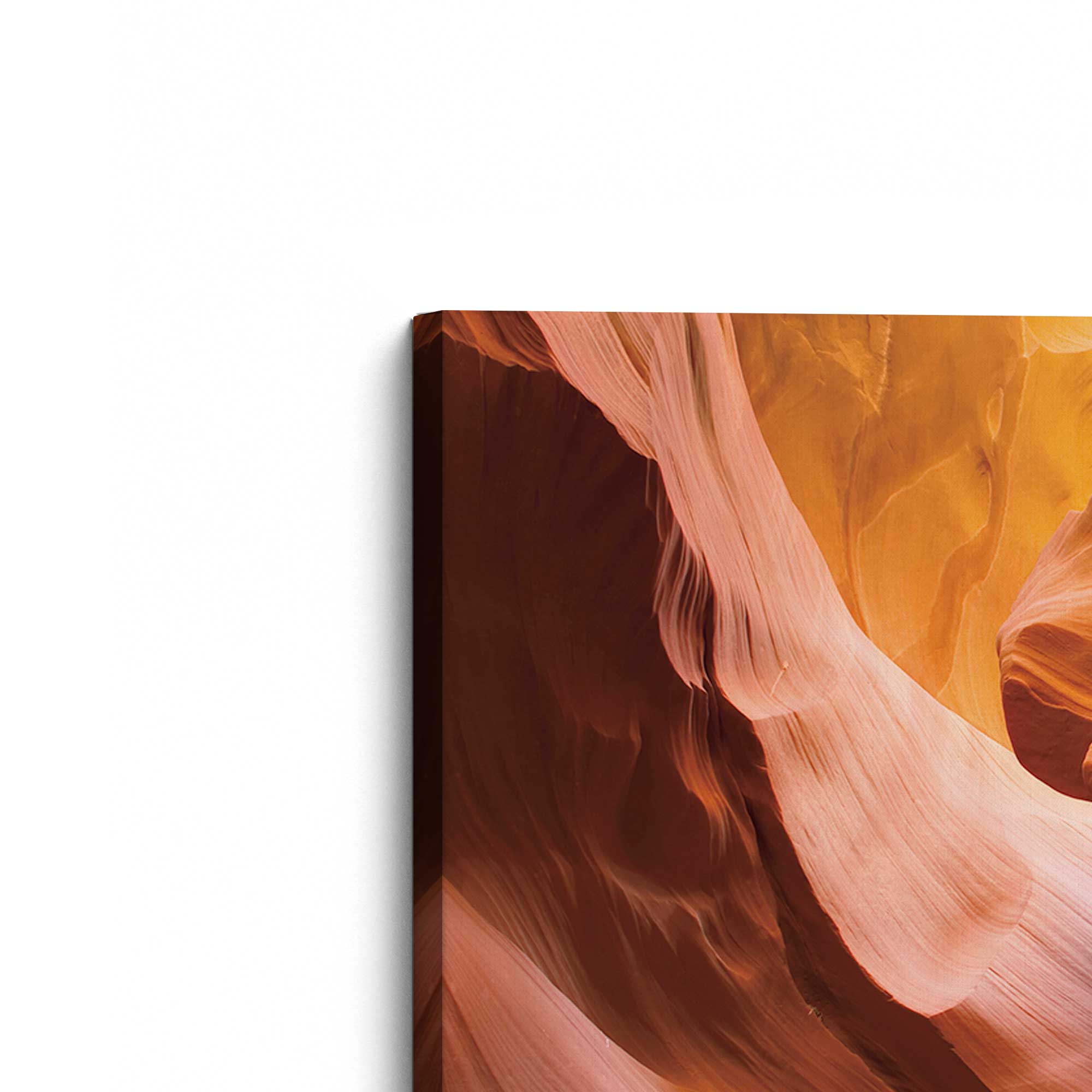 Sandstone Light Print Canvas Wall Art - Handmade Landscape Painting for Living Room, Bedroom & Office Decor