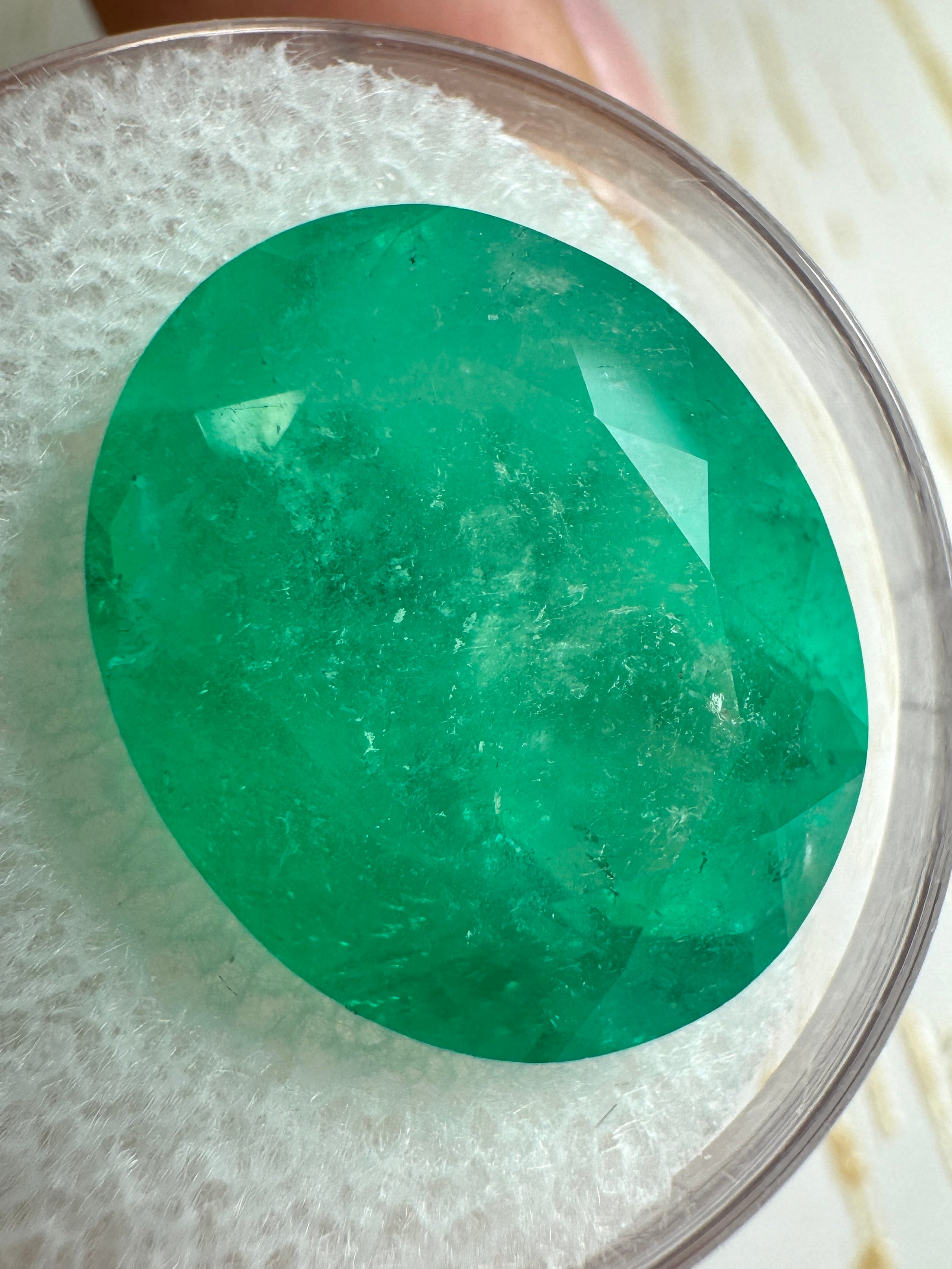 13.19 Carat Natural Colombian Emerald - Oval Cut Loose Gemstone (17x14mm) | Medium Green Color | Jewelry Making, Engagement Rings & Luxury Gifts