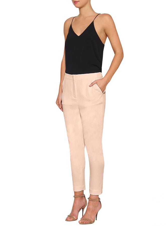 Stylish Day To Night Crop Tapered Pants in Nude - Perfect for Work, Casual Outings & Evening Events