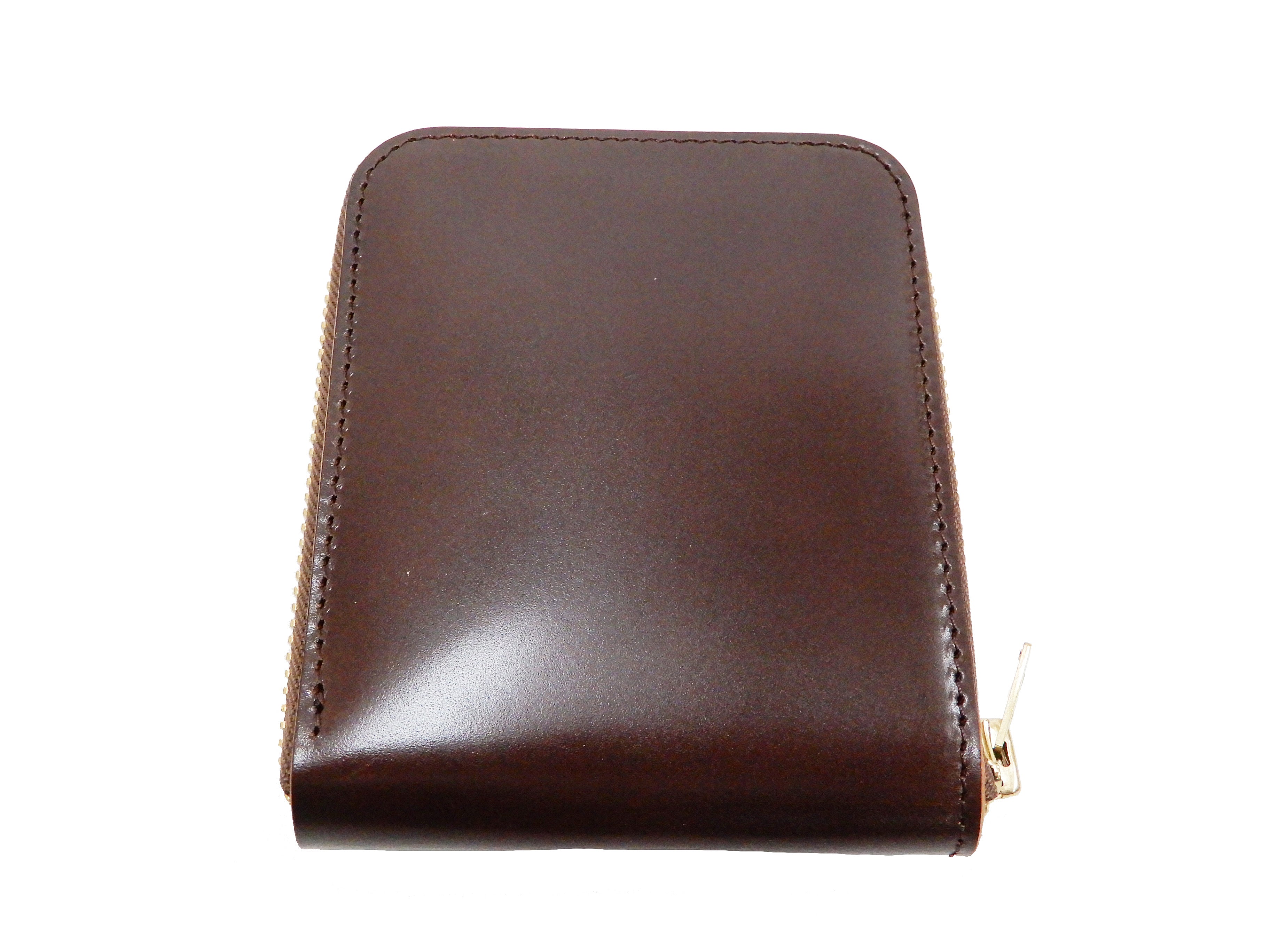 Men's Genuine Leather Zip Around Short Wallet - Slim RFID Blocking Bifold Wallet for Men - Chocolate Brown - Perfect for Everyday Use, Travel & Business