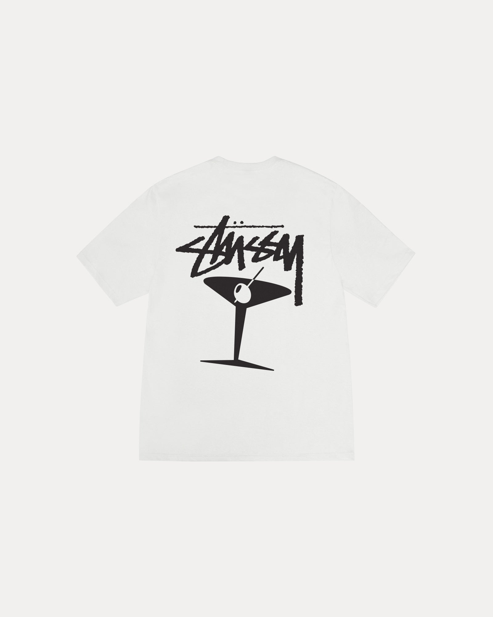 Vintage-Inspired Martini Tee - Soft Pigment Dyed Cotton T-Shirt for Men & Women - Casual Lounge & Bar Outfit