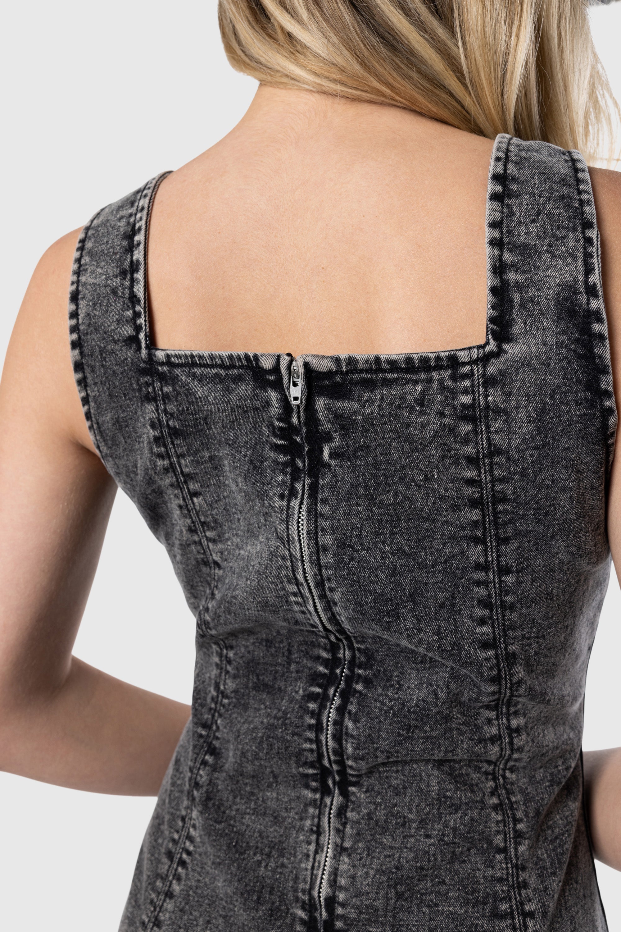 Women's Denim Tank Dress - Casual Sleeveless Stretch Denim Dress for Summer | Perfect for Beach, Vacation, and Everyday Wear