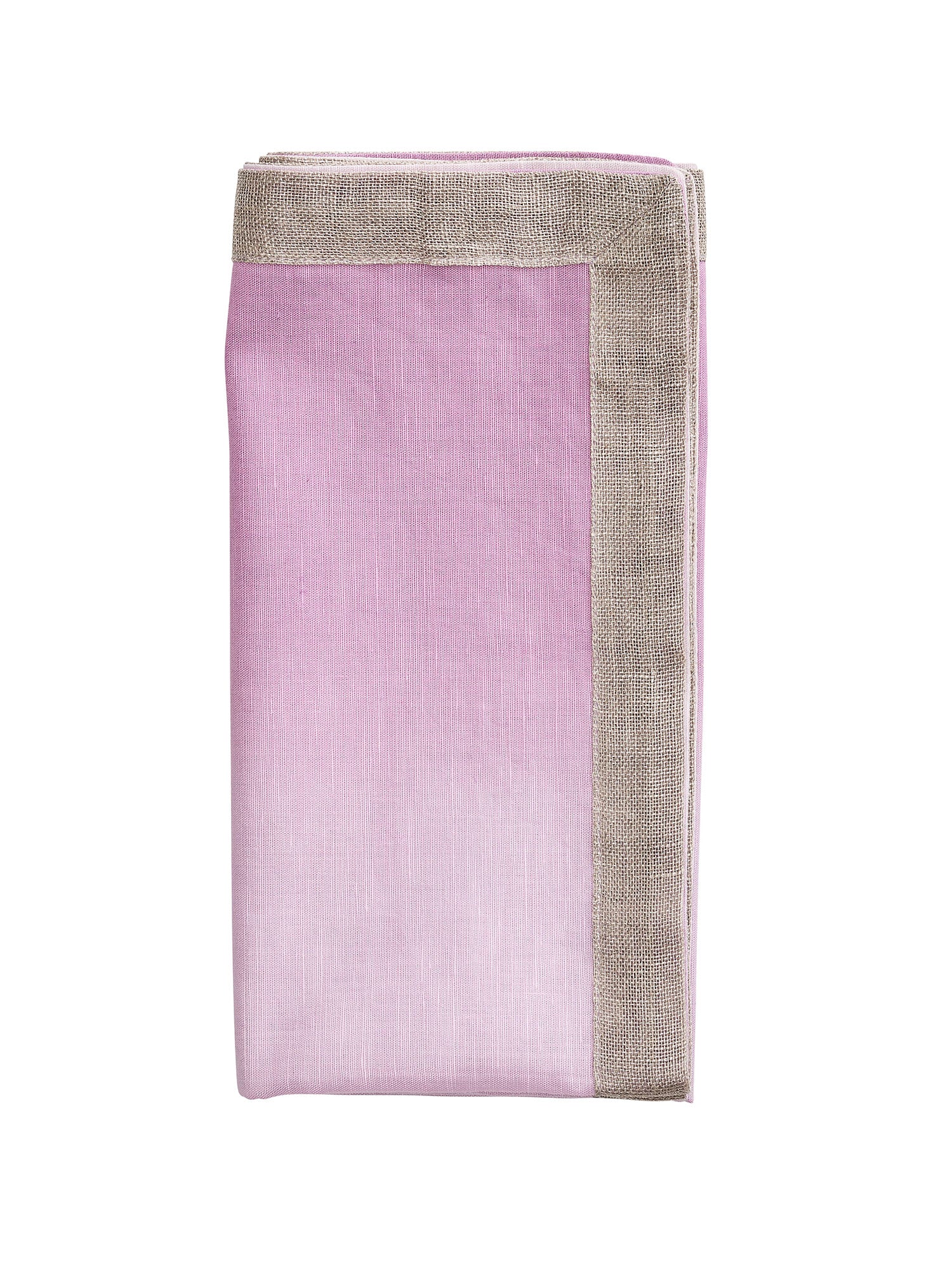 Eco-Friendly Dip Dye Linen Napkins Set - Natural Hand-Dyed Table Linens for Dinner Parties & Wedding Decor - 100% Organic Cotton Fabric Napkins for Farmhouse & Boho Style Dining