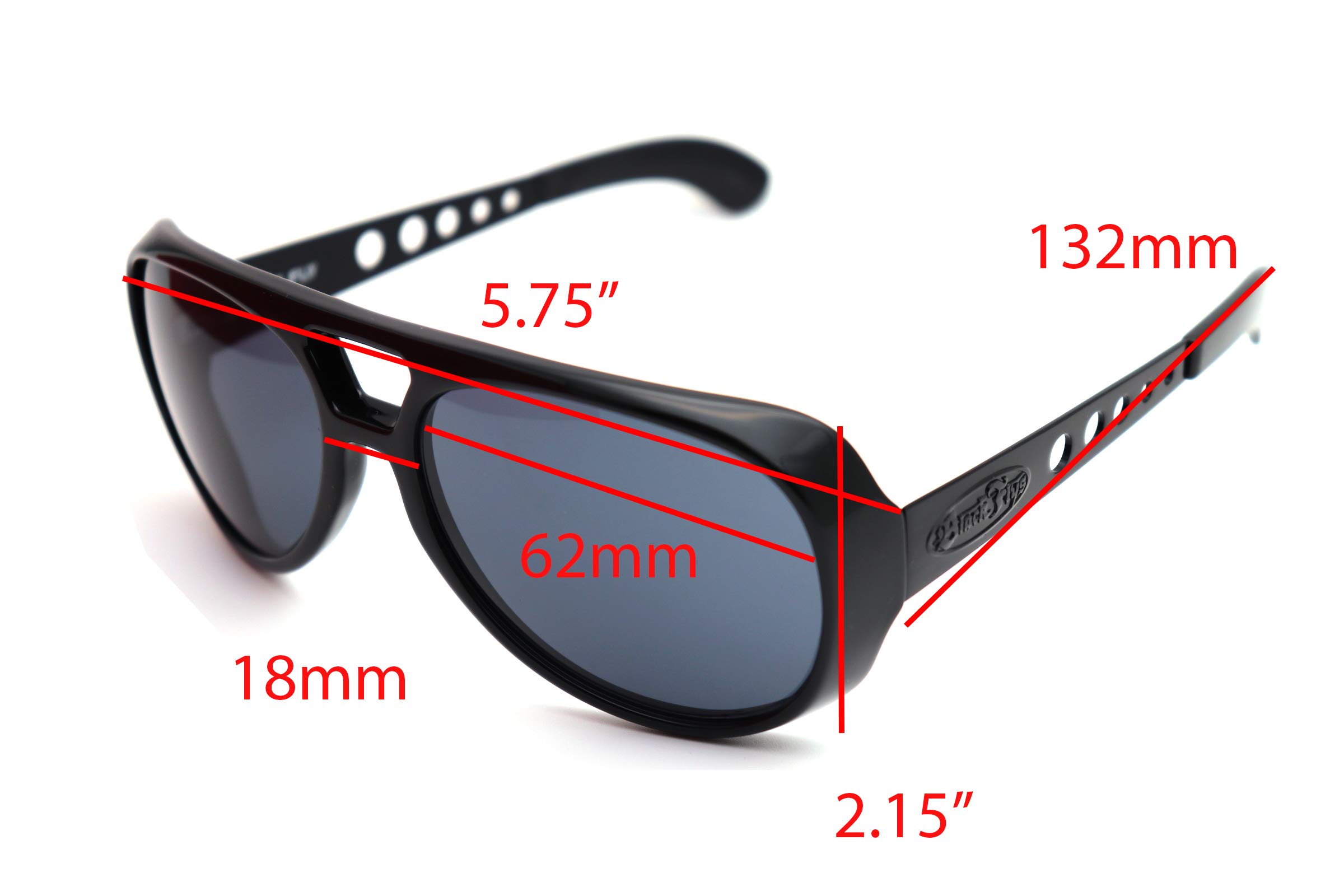 Black Flys Sunglasses King Fly - Polarized Aviator Shades for Men & Women - UV Protection, Stylish & Durable - Perfect for Driving, Travel & Outdoor Activities
