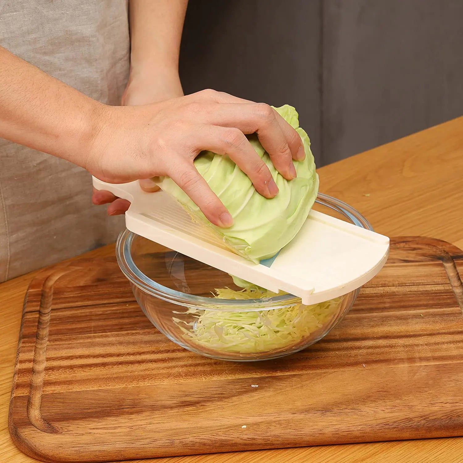 Forever Antibacterial Ceramic Mandoline Slicer - Professional Kitchen Tool for Safe & Easy Vegetable Slicing | Perfect for Salads, Meal Prep & Healthy Cooking