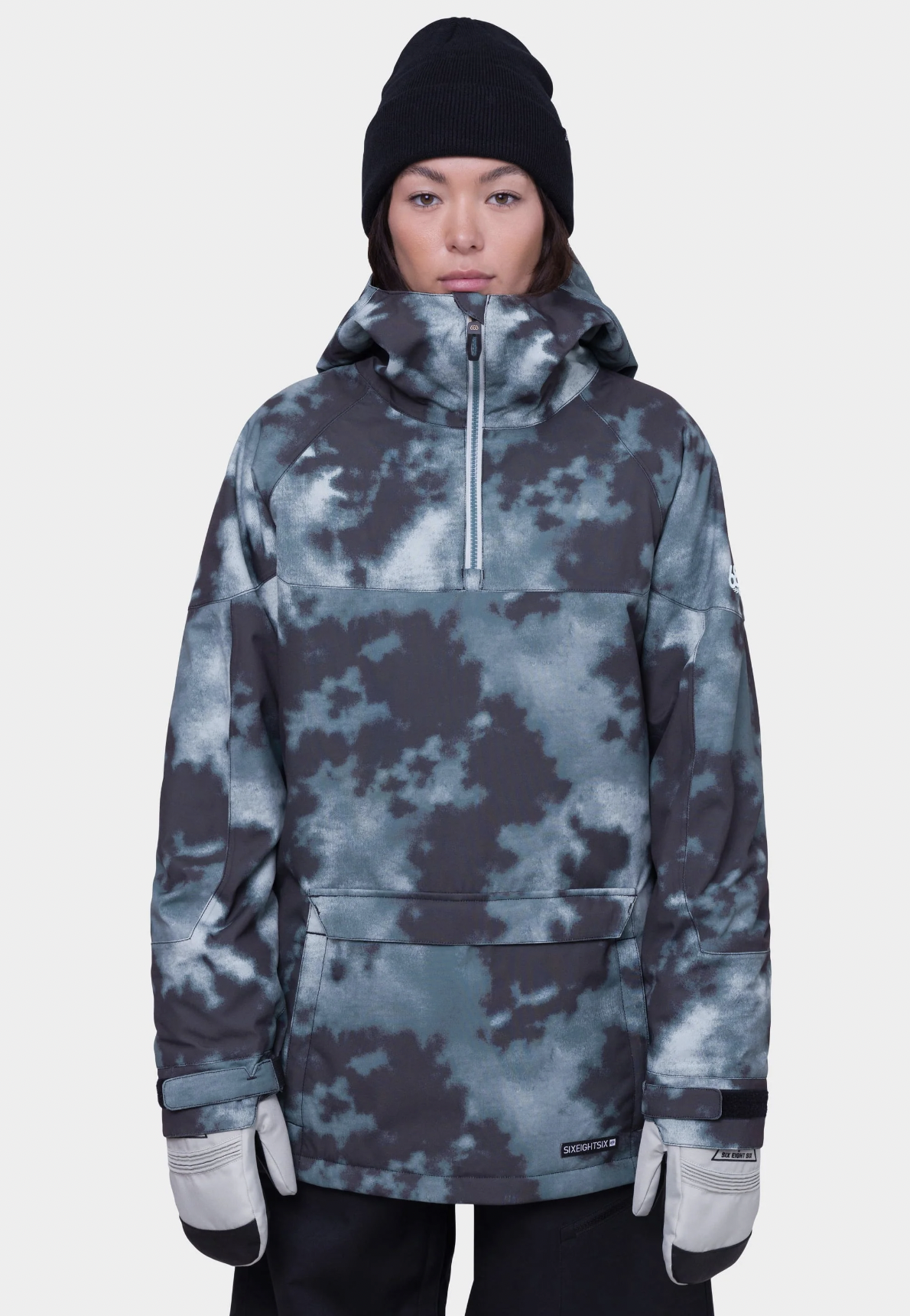 686 Women's Upton Insulated Anorak Jacket - Waterproof Winter Coat with Hood for Skiing, Snowboarding & Outdoor Activities (2024 Edition)
