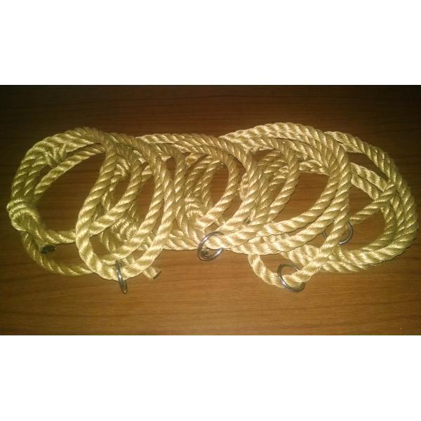 Premium Rope Swing Kit for Indoor/Outdoor Swing Beds & Ceiling Hanging - Heavy Duty Cotton Rope with Carabiners & Hardware - Perfect for Backyard, Playground, Hammock, and DIY Home Decor Projects