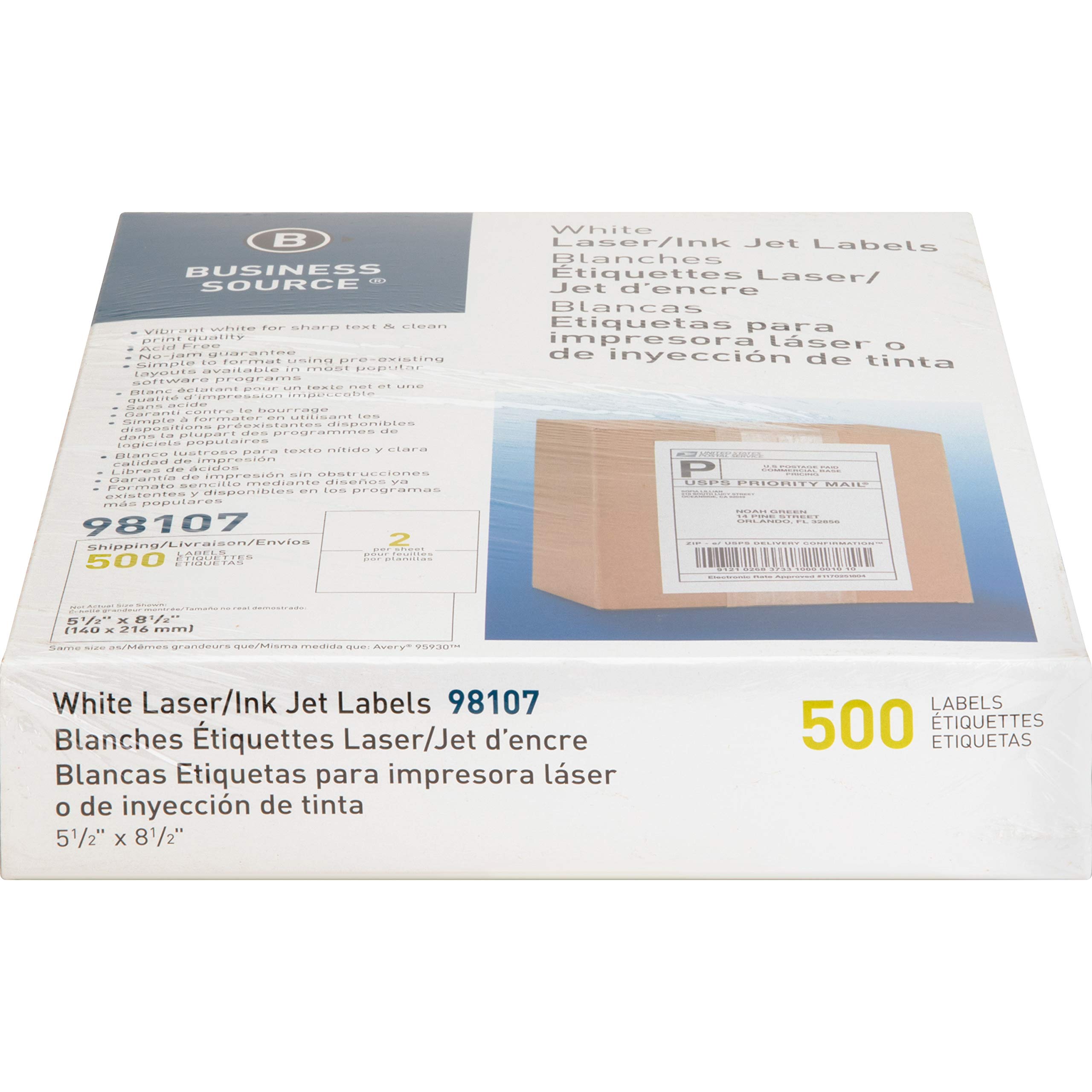 Premium White Shipping Labels 1000pk - for Ecommerce & Online Stores