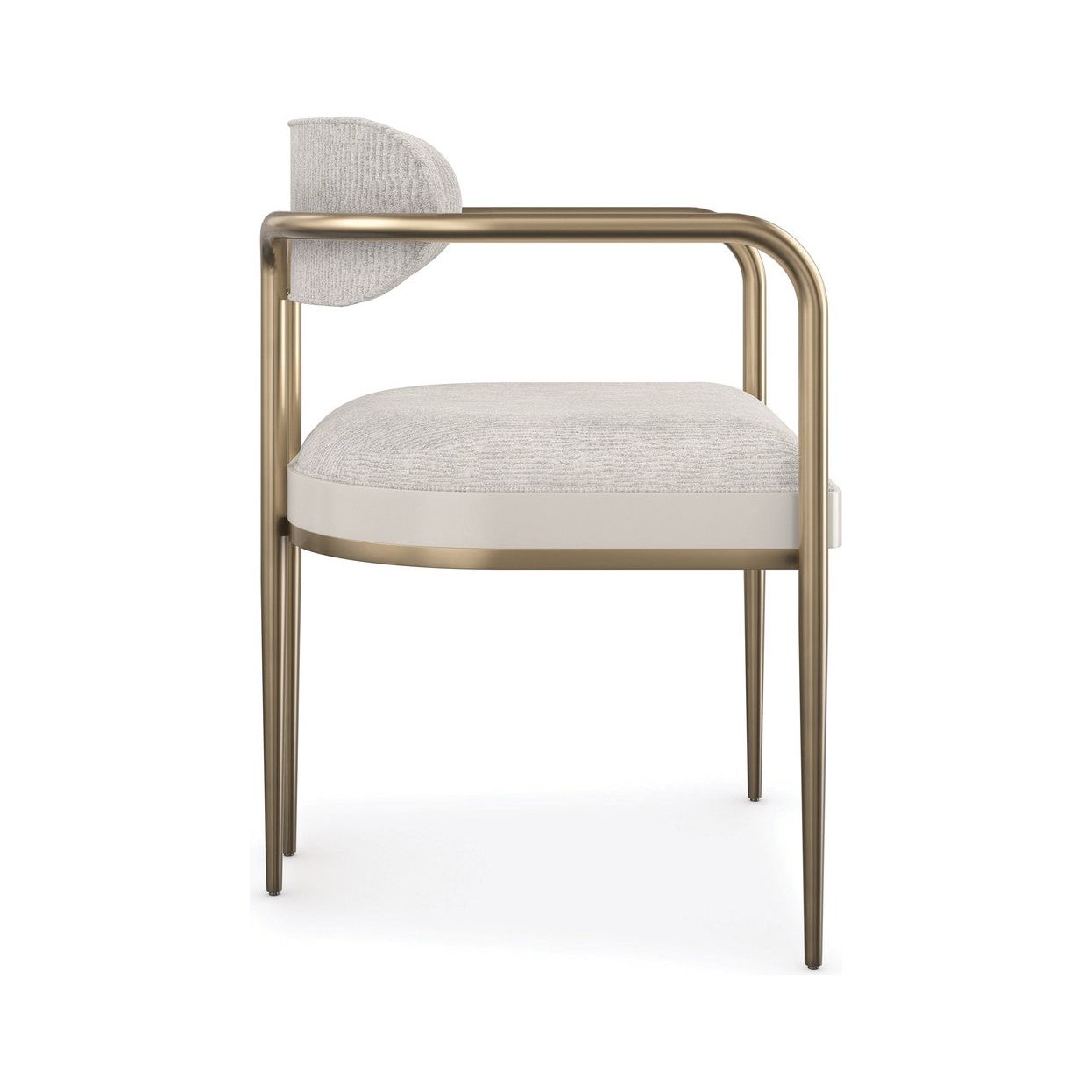 Elegant Bronze & White Accent Dining Chair - Perfect for Modern Kitchens, Dining Rooms & Home Decor