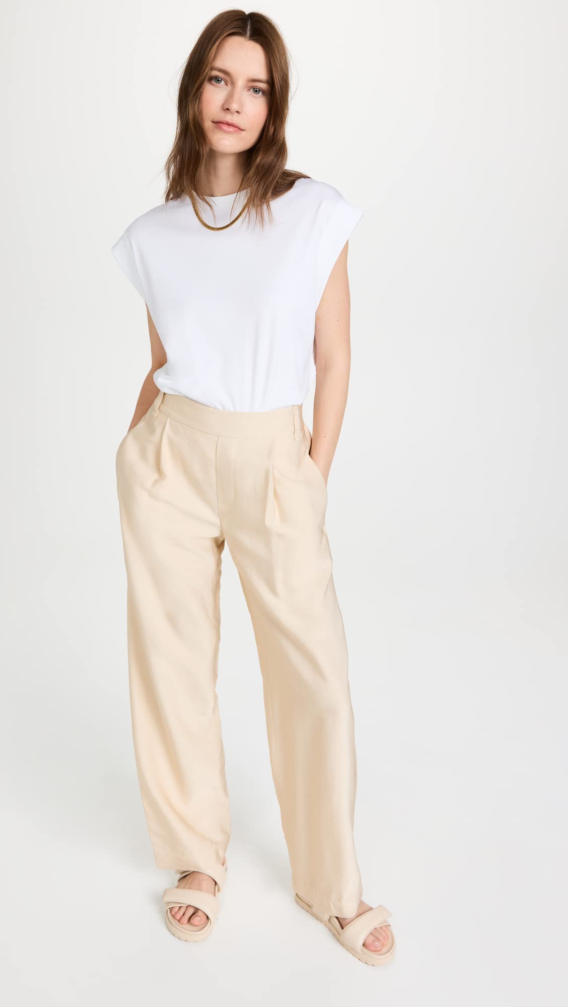 Vince Women's Straight Leg Pull On Pants - Comfortable Stretch Trousers for Work, Office & Casual Wear | Premium Pull-On Pants for Women