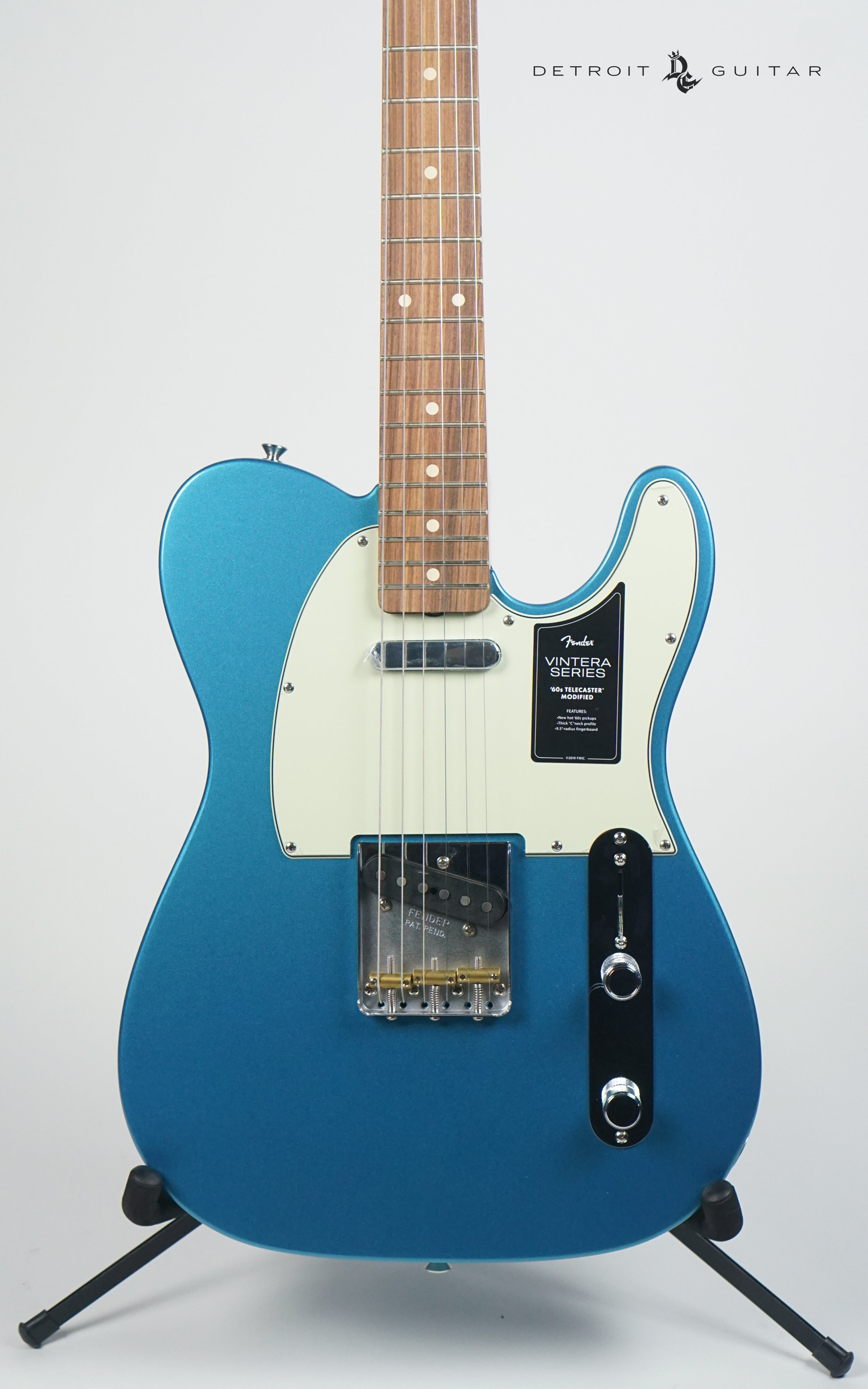 Fender Vintera '60s Modified Telecaster Electric Guitar - Lake Placid Blue Finish with Gig Bag | Vintage-Inspired Sound for Blues, Rock & Studio Recording