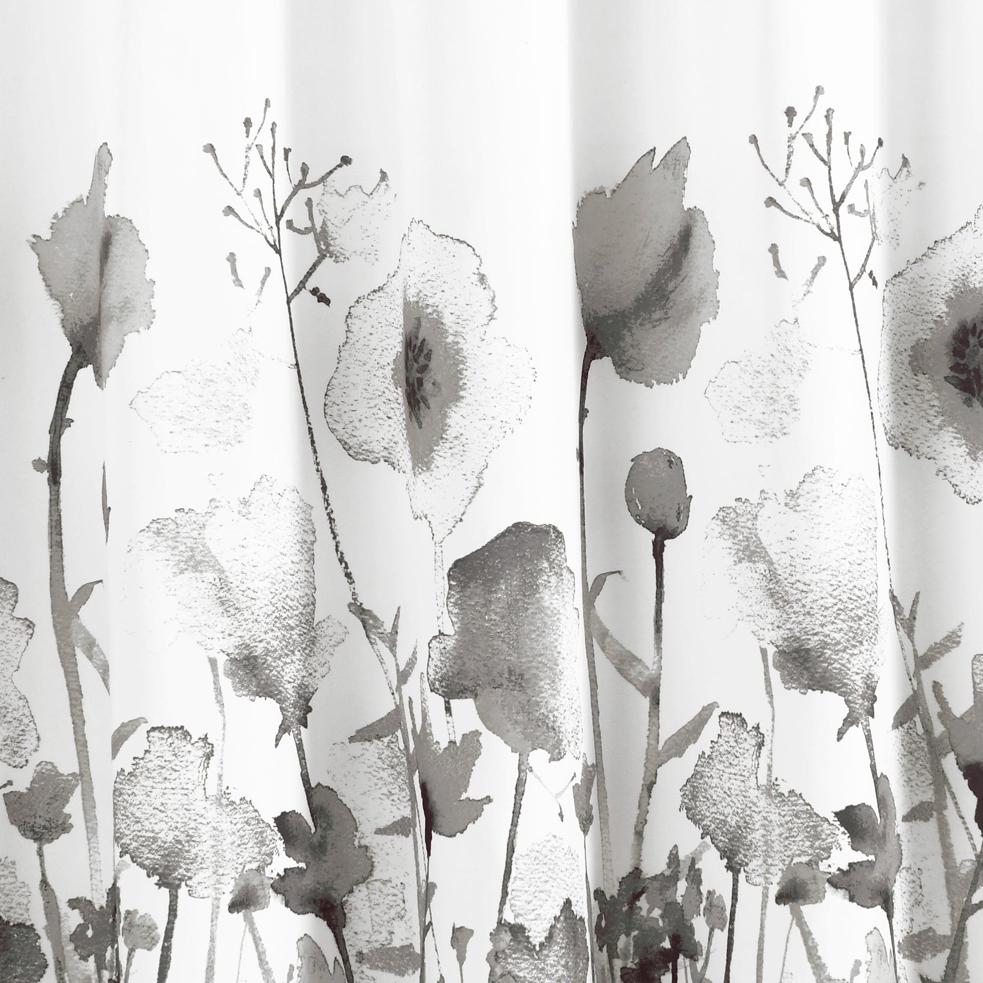 Zuri Flora Waterproof Fabric Shower Curtain - Elegant Bathroom Decor for Modern Homes & Spa-Like Showers