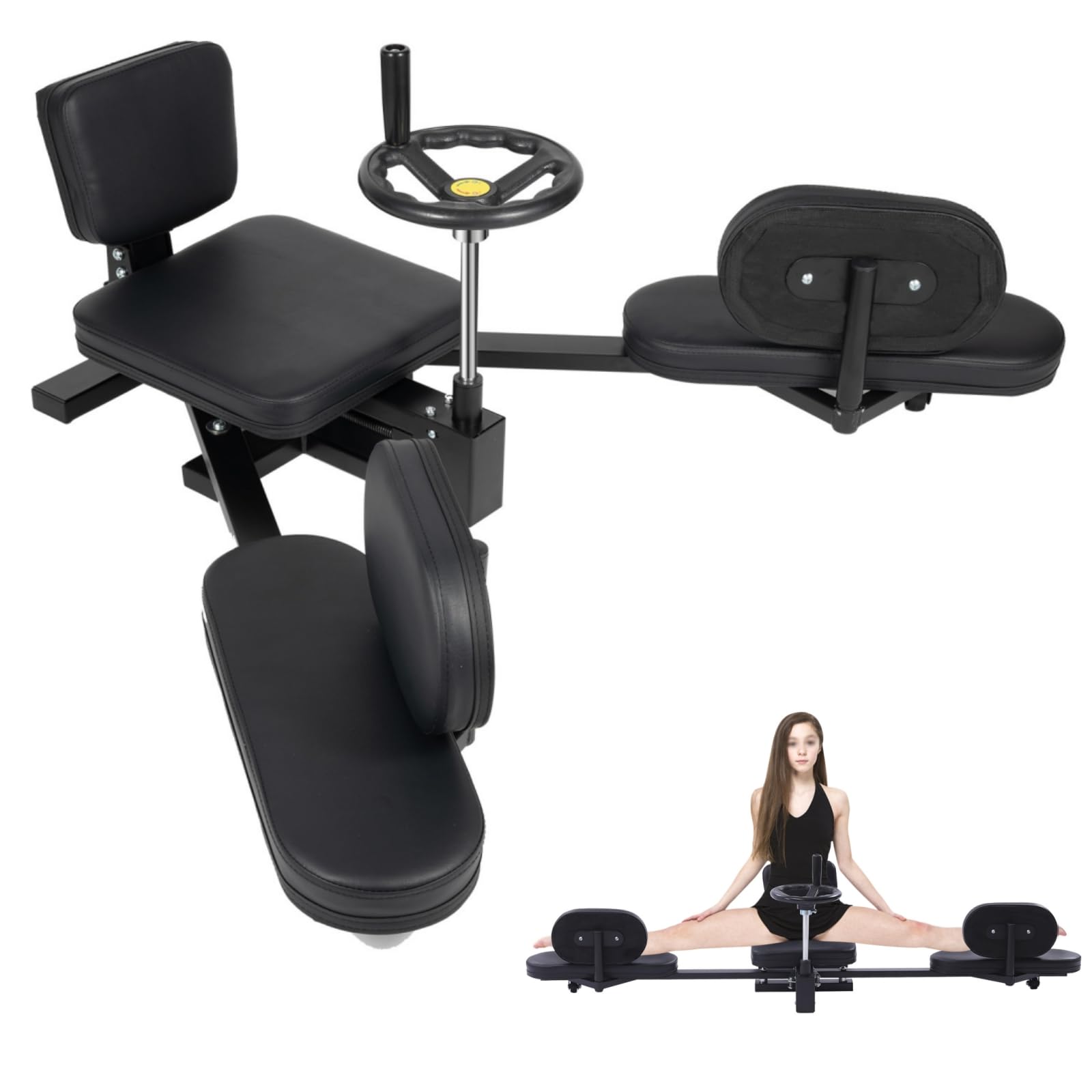 TFCFL Heavy Duty Leg Stretcher Machine - 180° Professional Flexibility Trainer for Gymnastics, Yoga, MMA & Home Gym Workouts | Perfect for Splits Training, Martial Arts & Fitness Routines