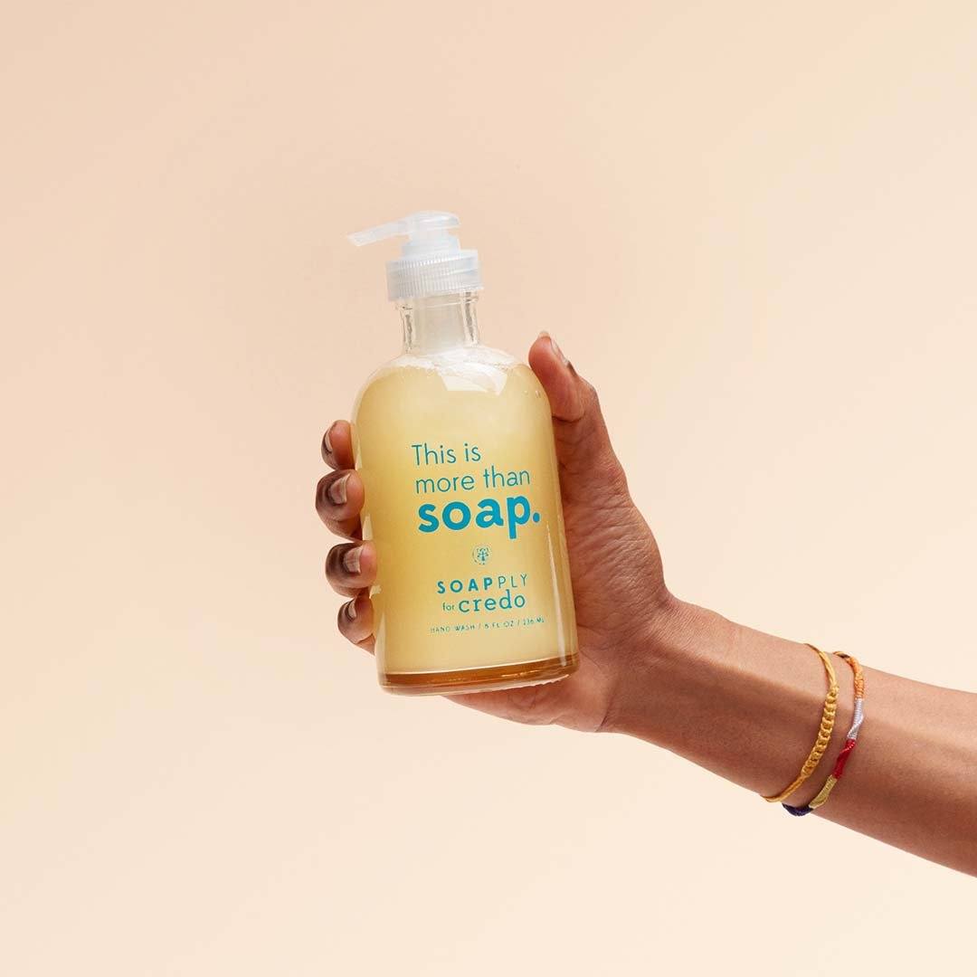 Credo Liquid Hand Wash - Organic, Moisturizing & Refillable - Perfect for Home, Office & Travel Use